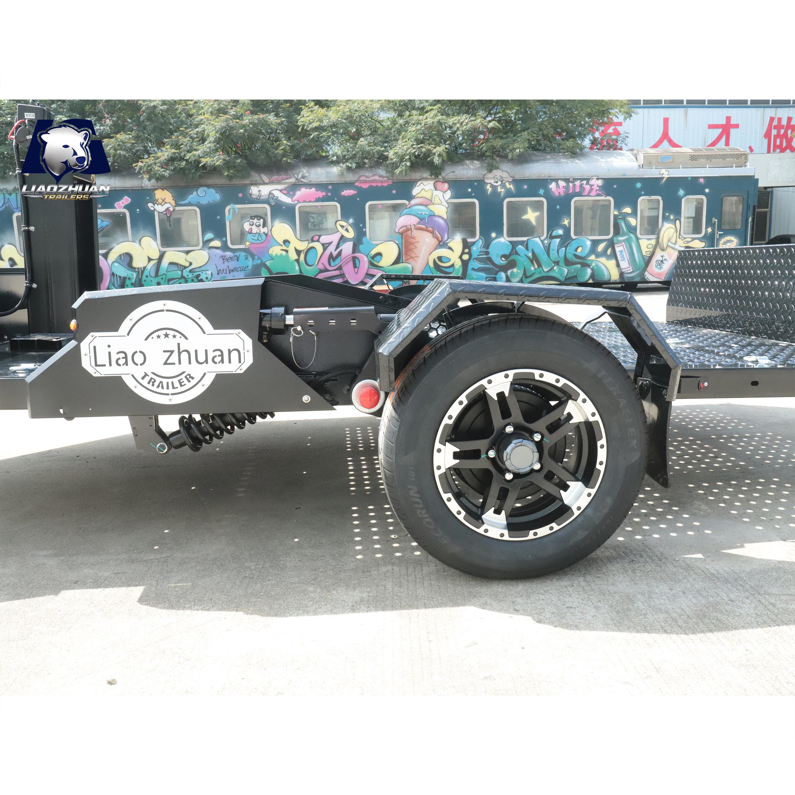 Single-axis Mobile Energy Storage Device Trailer 1500kg ATM