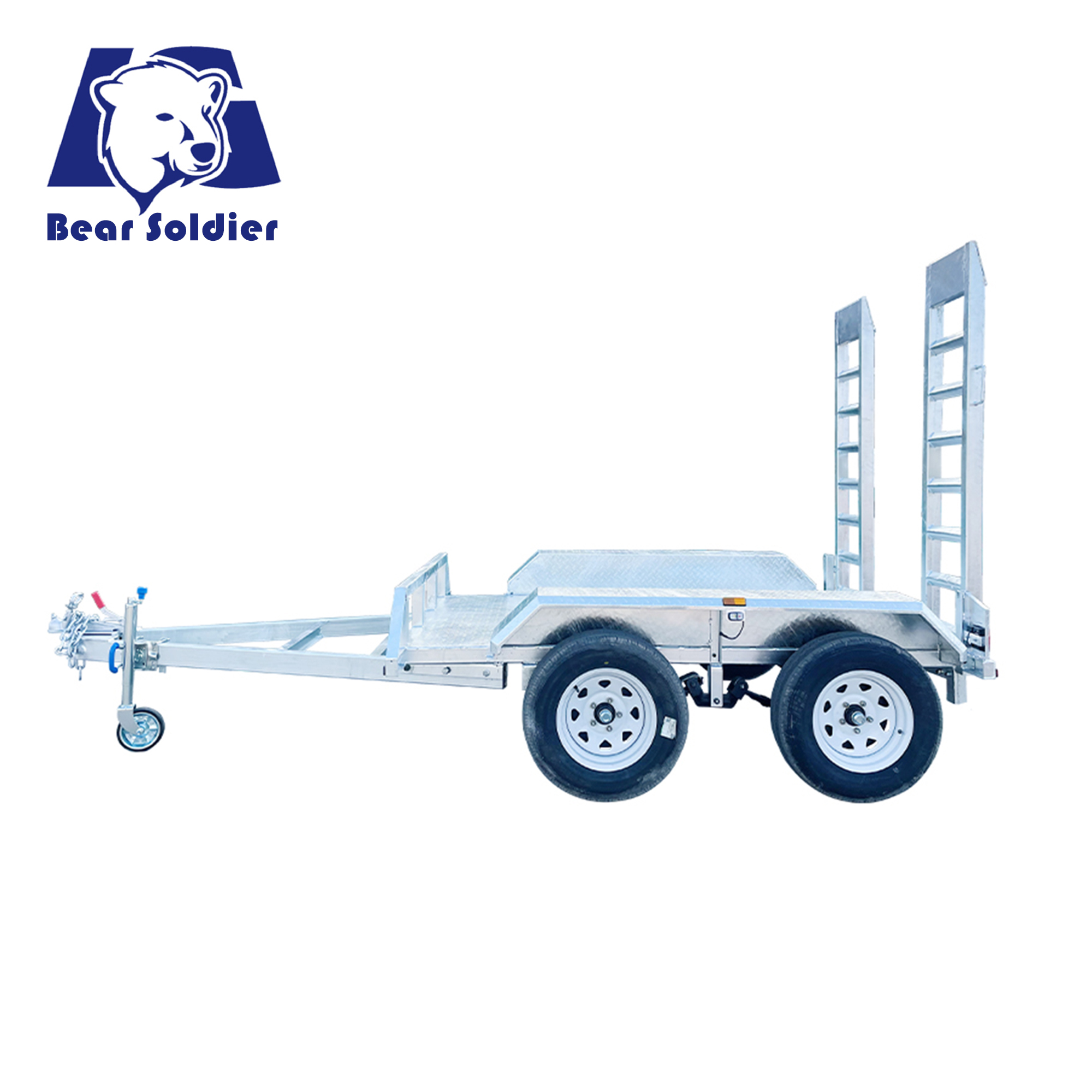 8×5 ATM3000kg small excavator agricultural trailer