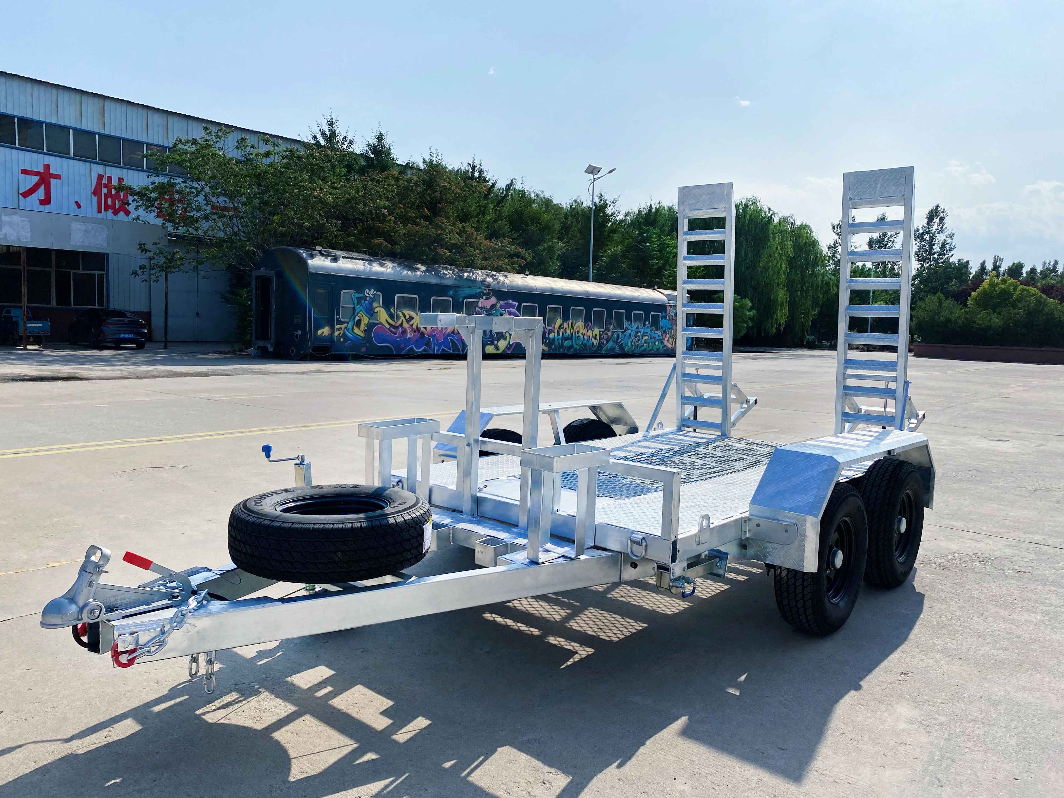 ATM4000kg small excavator agricultural trailer