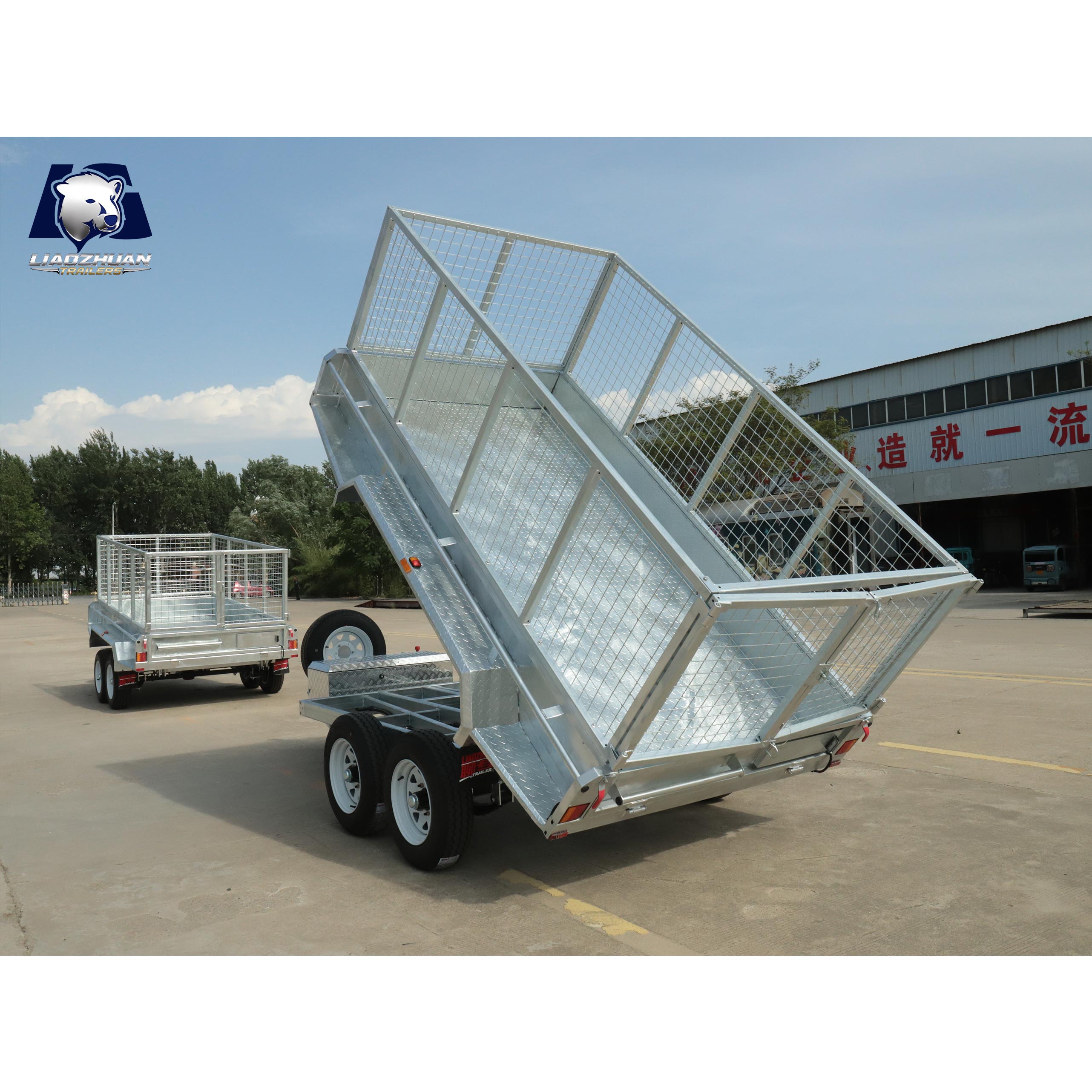 10x5 Hydraulic Tipper Galvanised Trailer 3500kg ATM (Electric Brake)