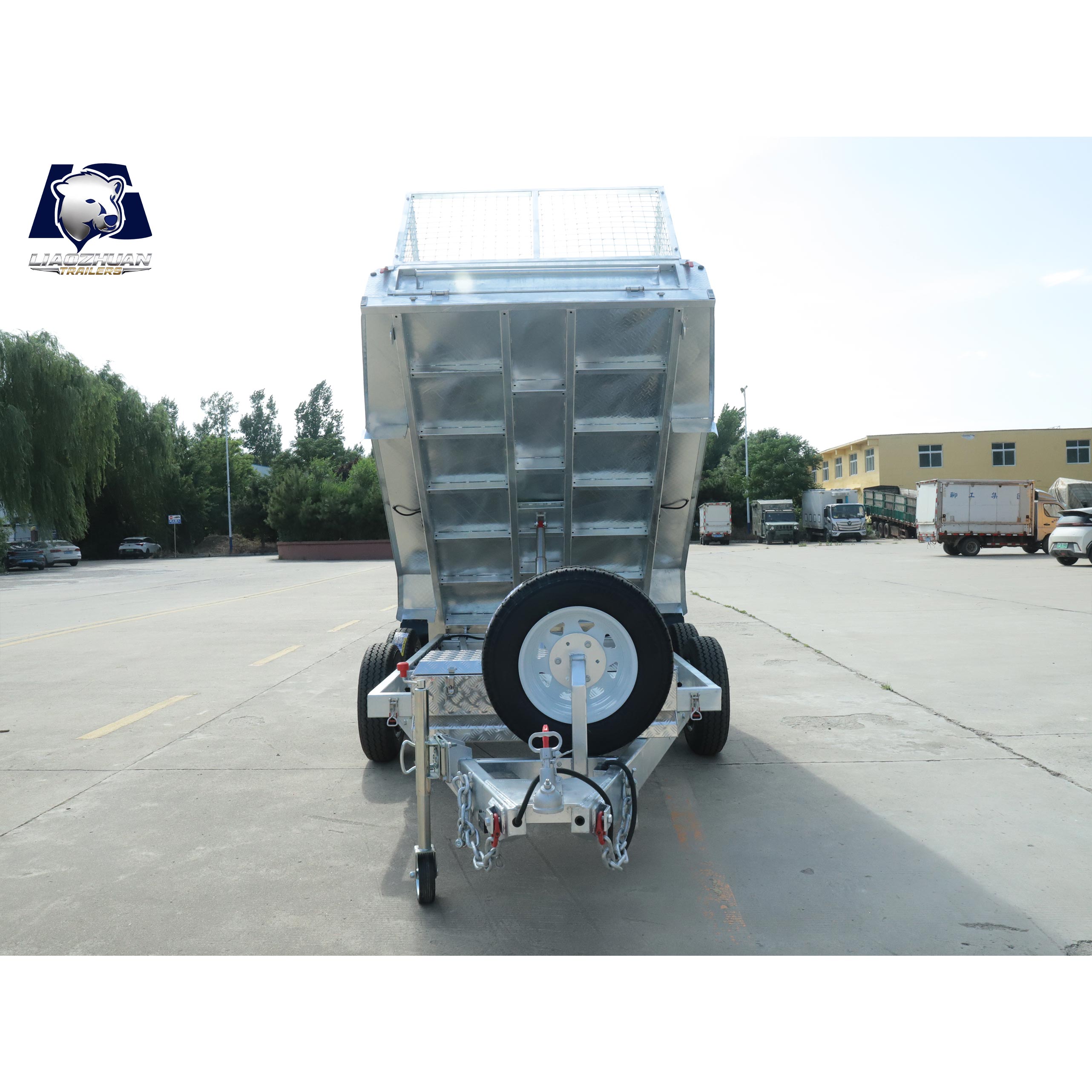 10x5 Hydraulic Tipper Galvanised Trailer 3500kg ATM (Electric Brake)