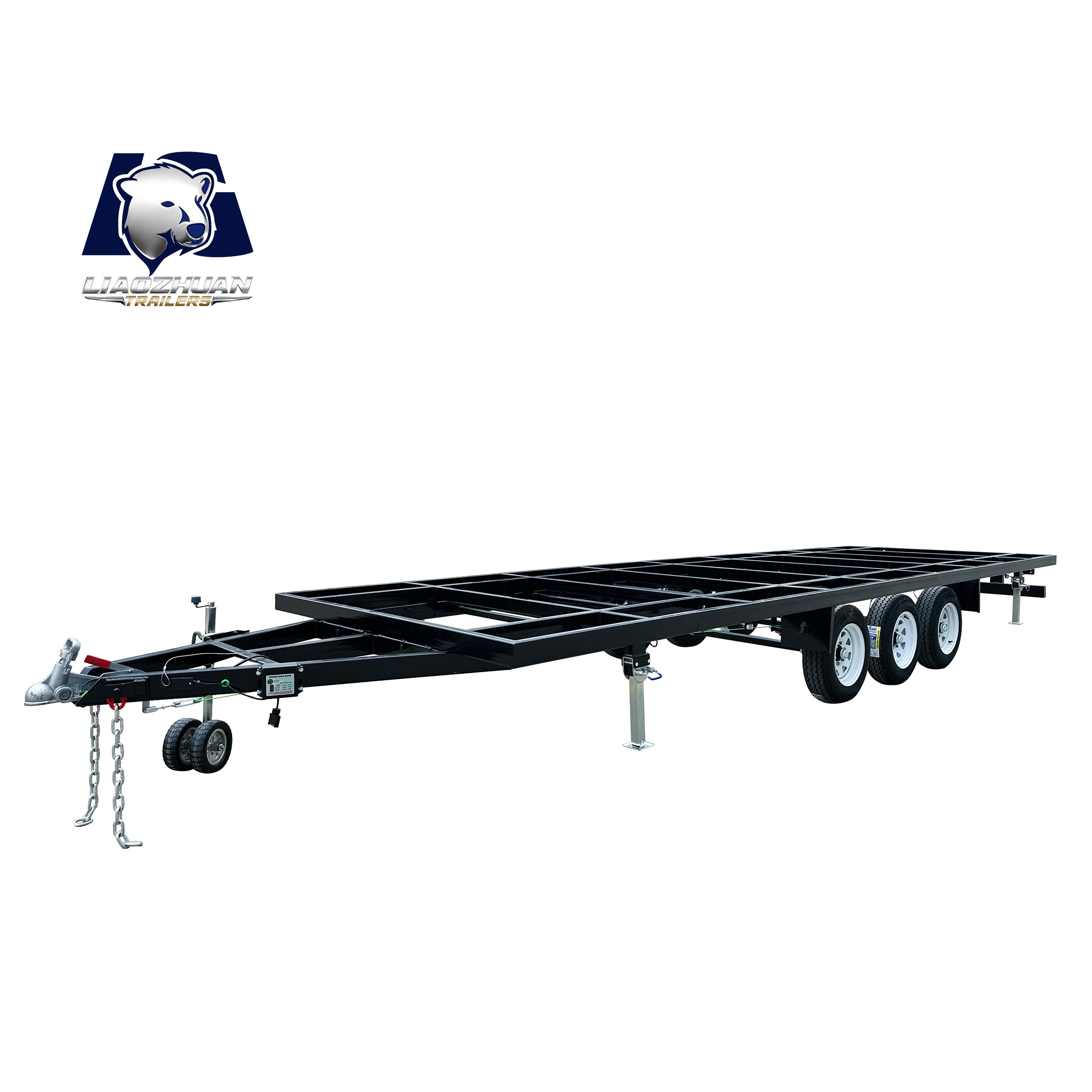 Three-axis ATM4500kg container house trailer