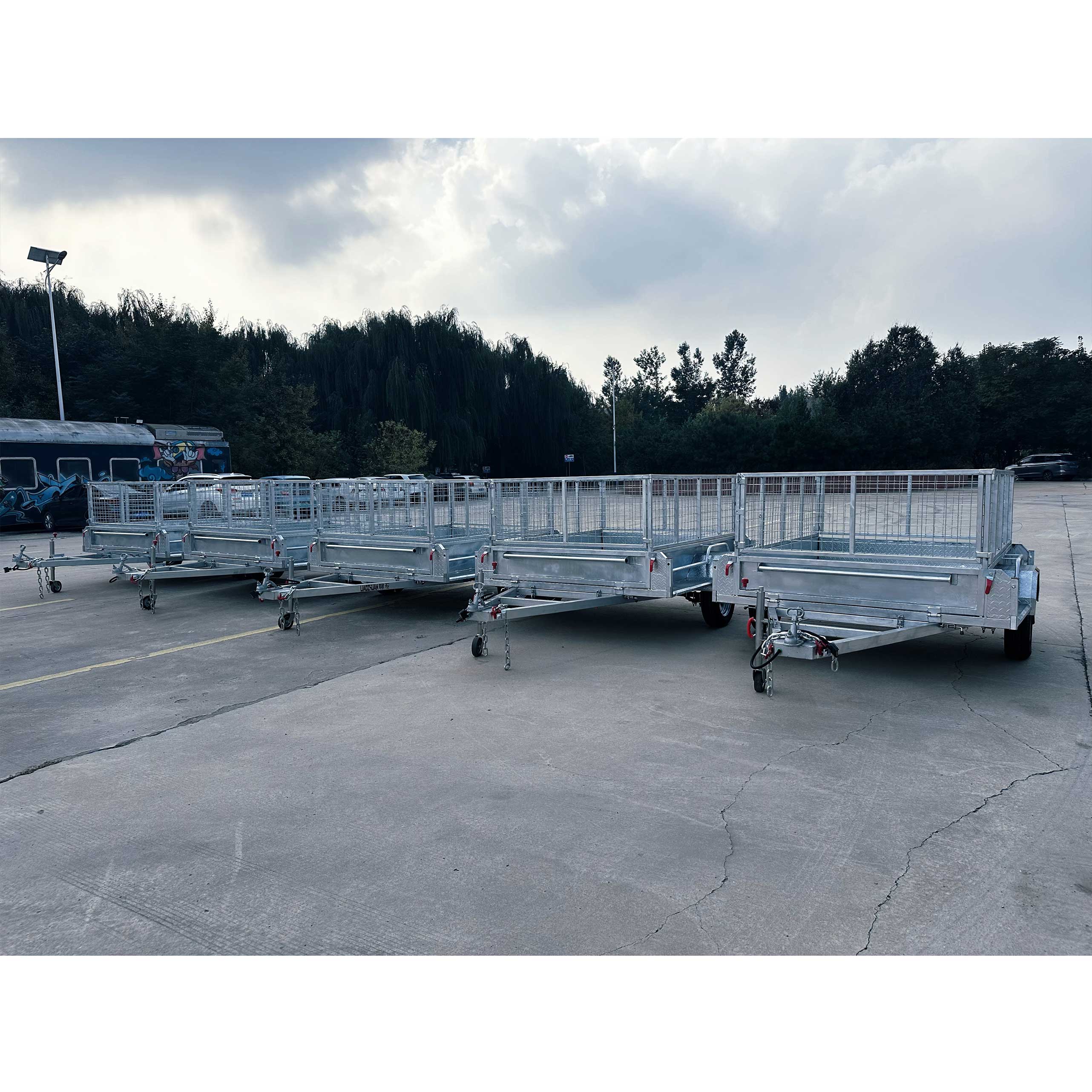 Single-axis cage-type tandem 7*5 trailer ATM750kg
