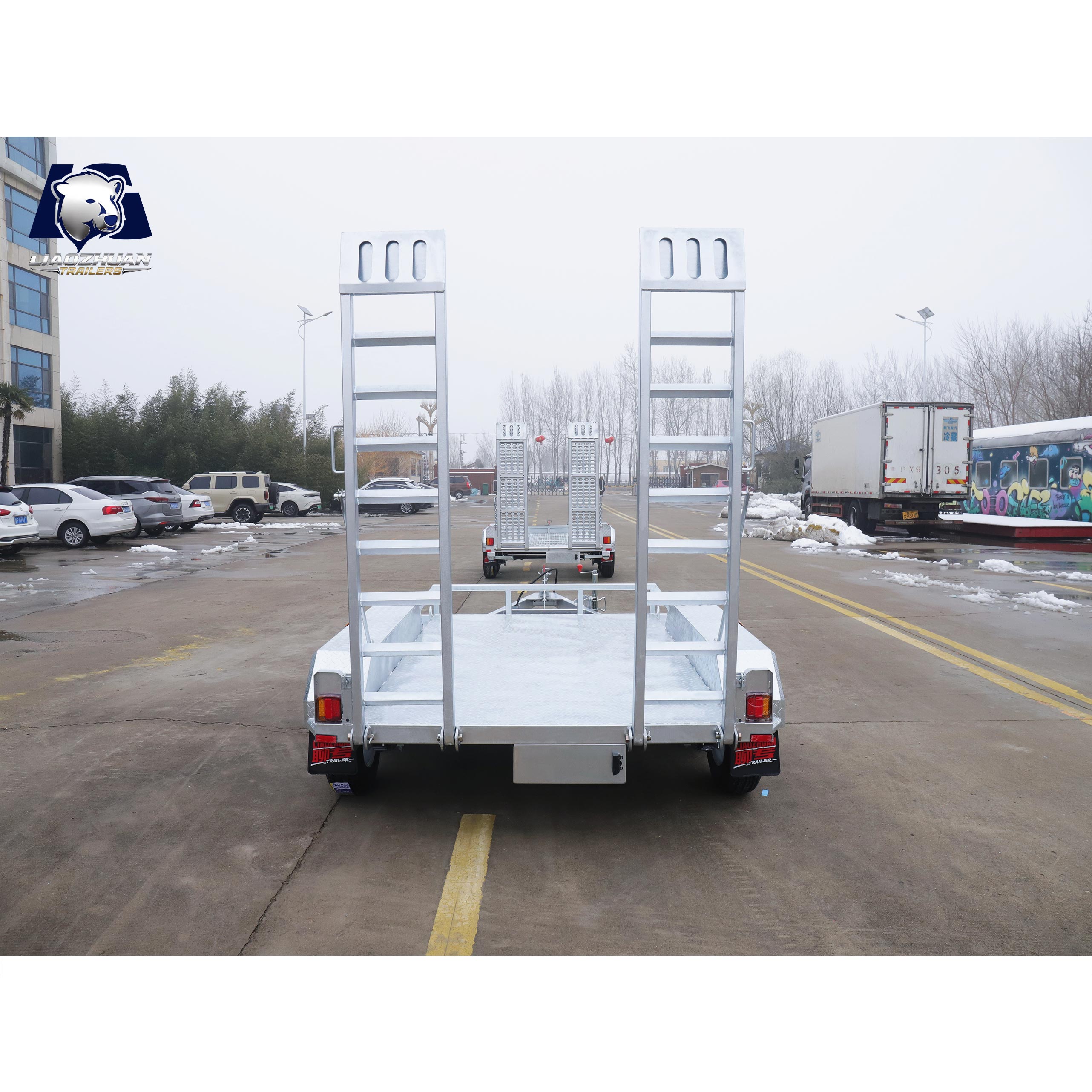 8×5 Double-axis Hot-Dip Galvanised Excavator Trailer 2000kg ATM