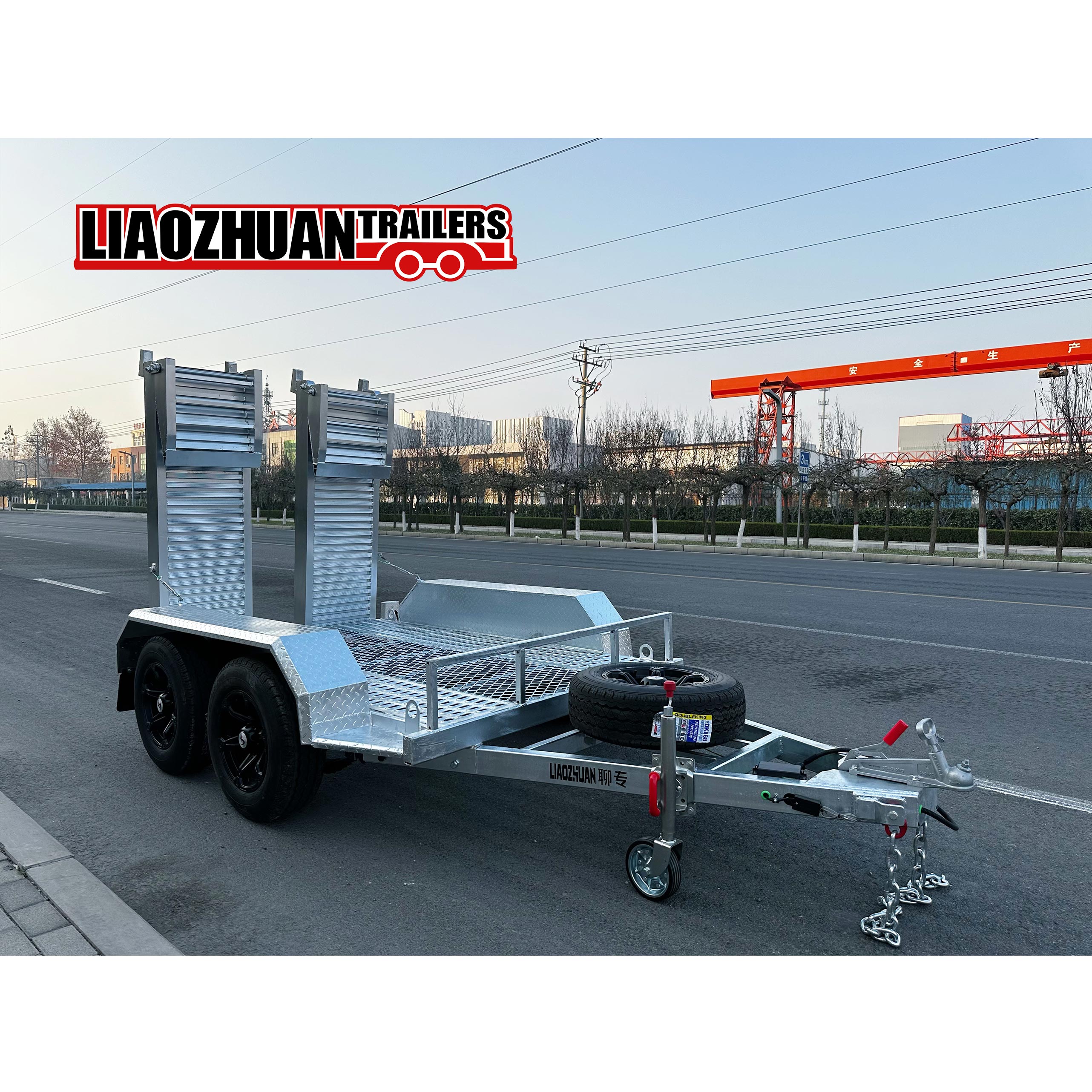 8×5 Double-axis Hot-Dip Galvanised Excavator Trailer 3500kg ATM