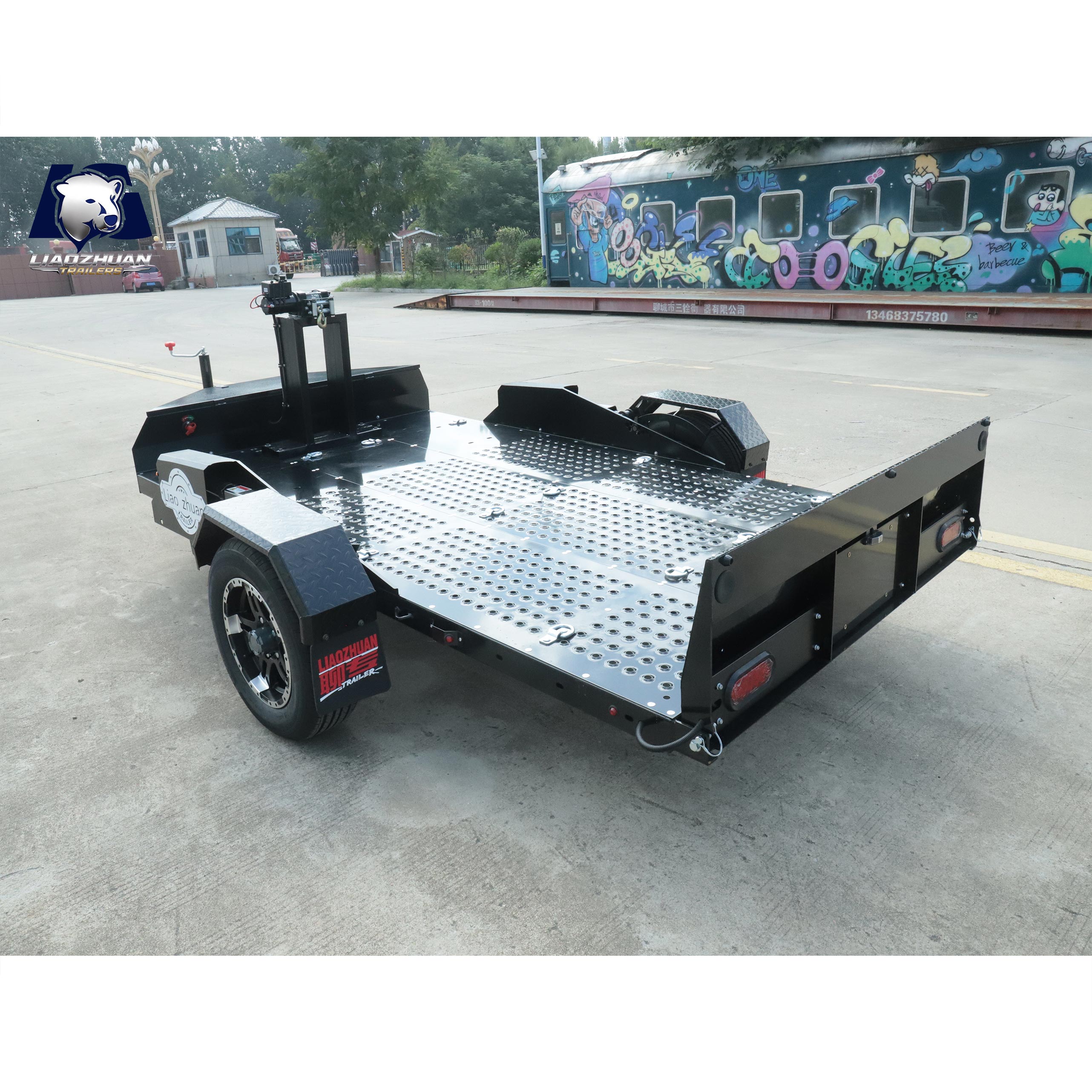 Single-axis Mobile Energy Storage Device Trailer 1500kg ATM
