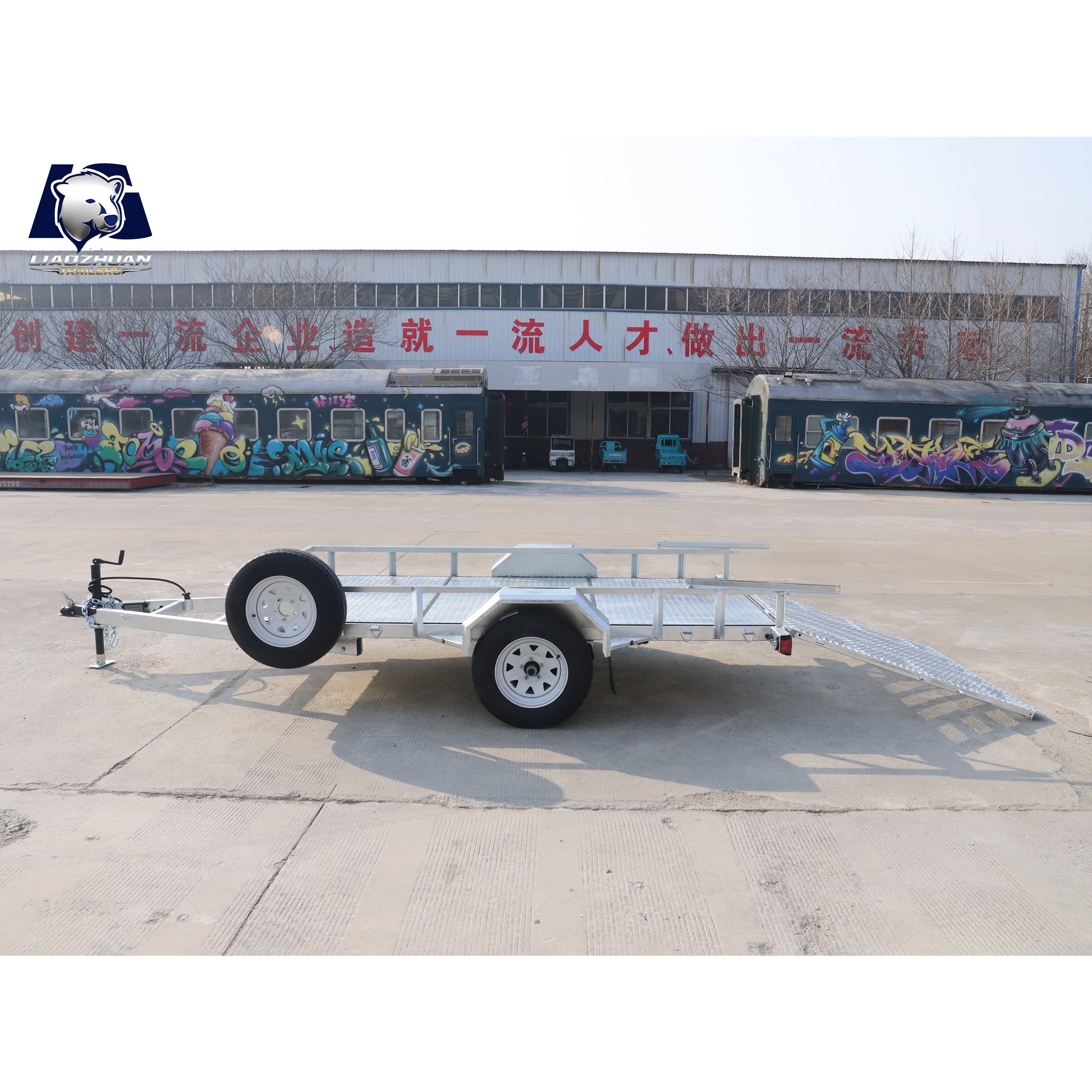 Hot-dip galvanized Utility trailer GVM 3000 pounds