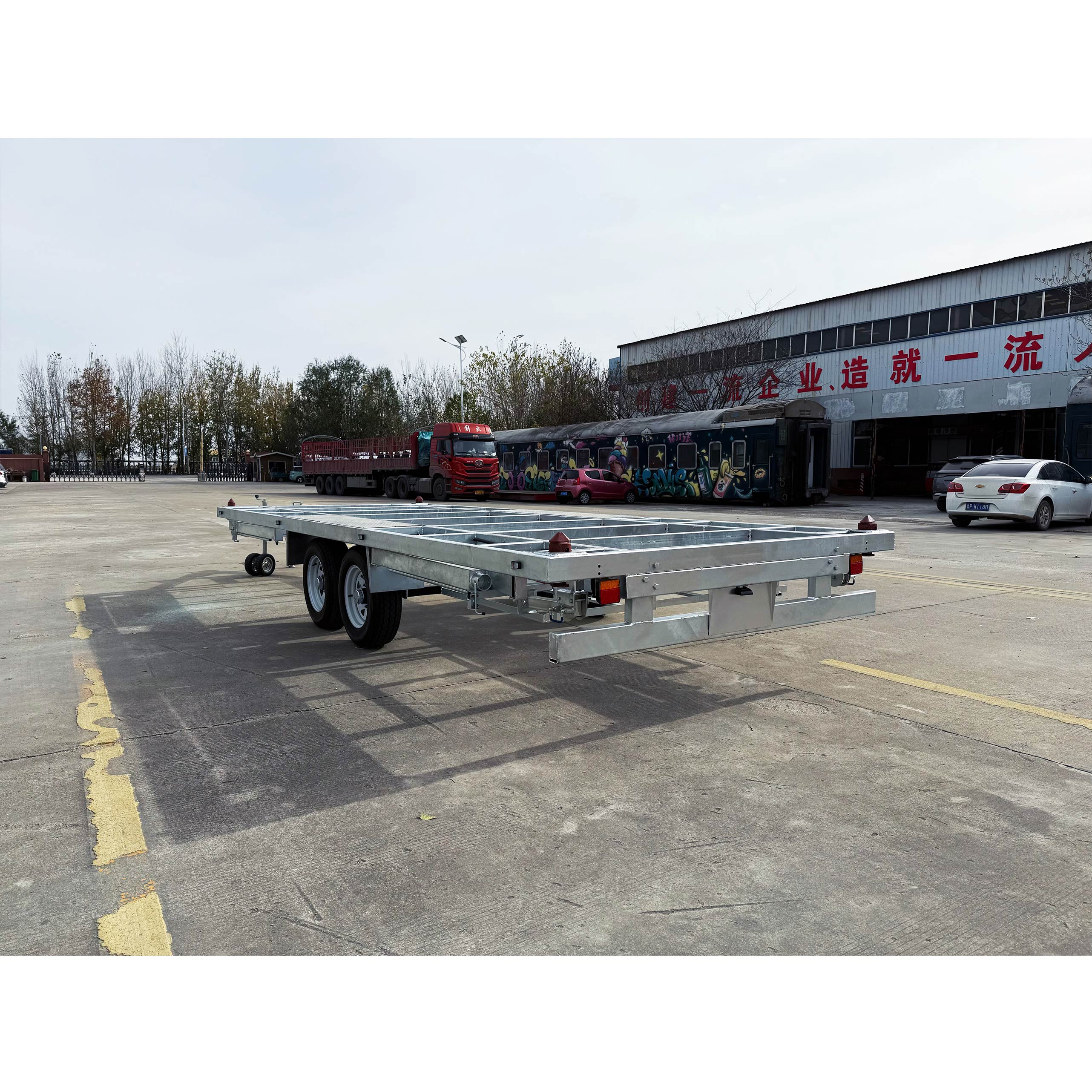 Hot-dip Galvanizing Skeleton Style Tiny House trailers