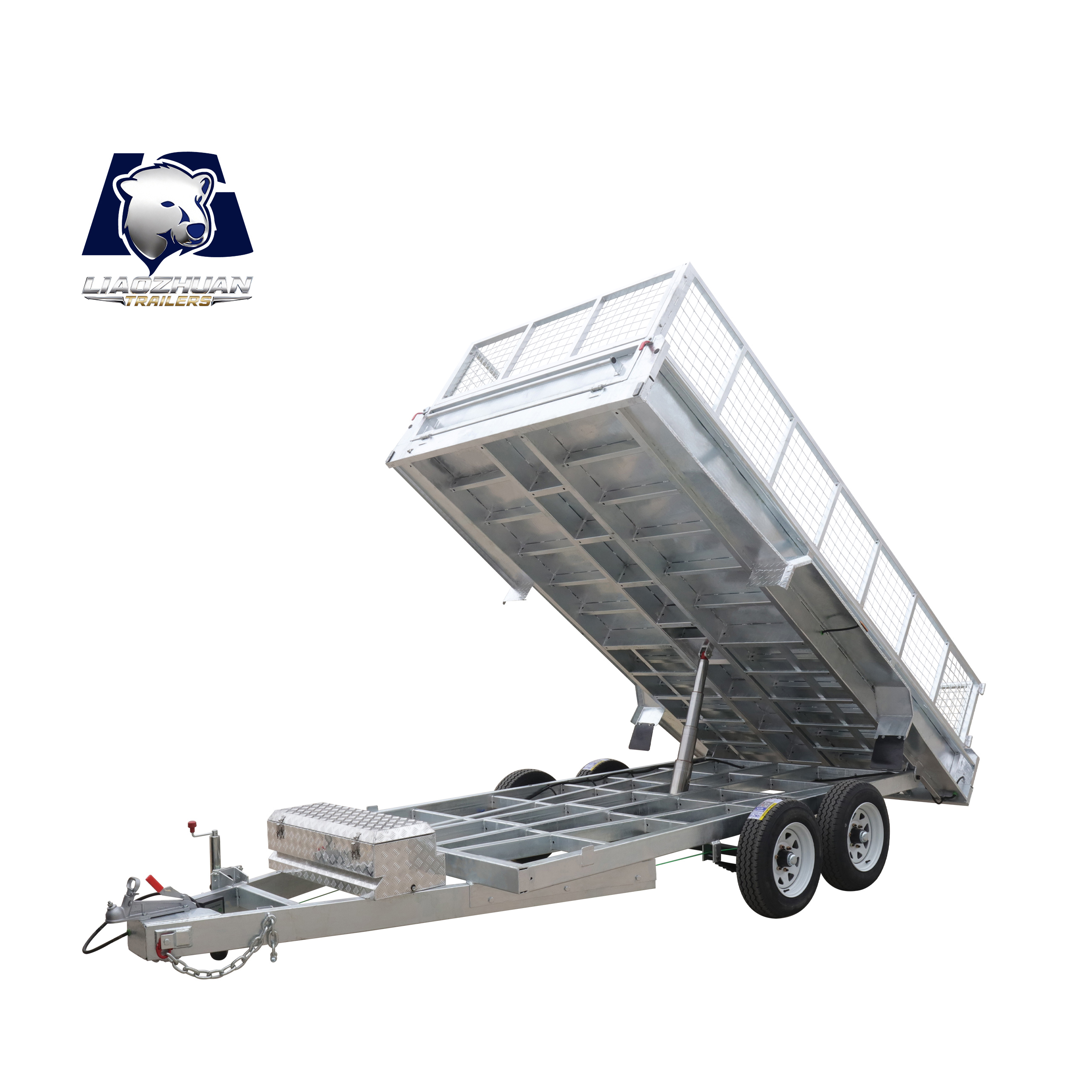 14x6 Hydraulic Tipper Galvanised Box Trailer 3500kg ATM (Electric Brake)