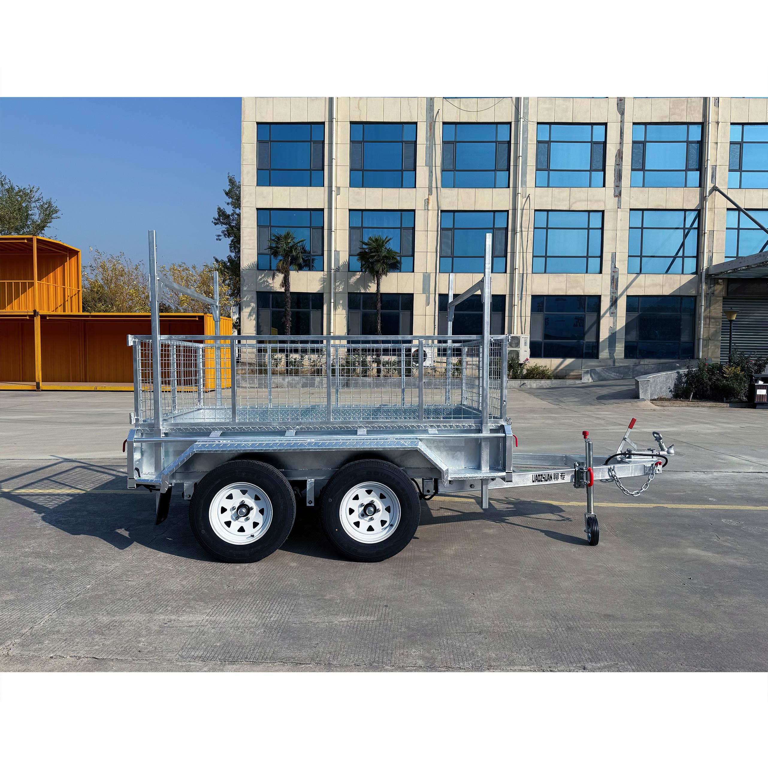 8×5 Tandem Axle Hot-Dip Galvanised Box Trailer 2000kg ATM H rack