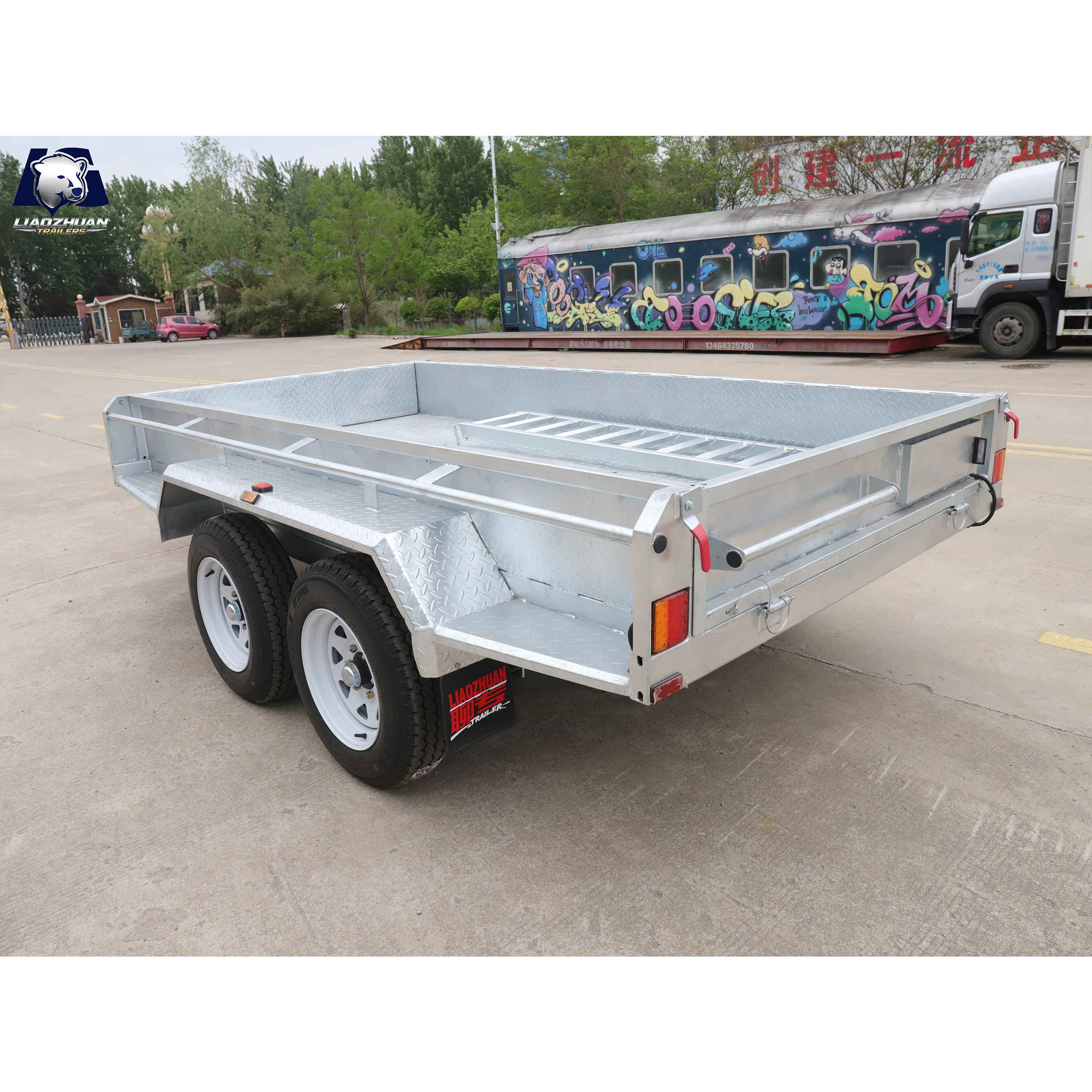 10x5 Hydraulic Tipper Galvanised Trailer 3000kg ATM (Electric Brake)