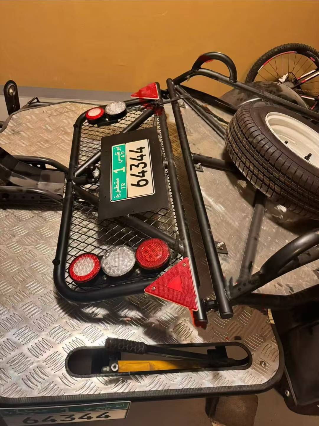 Double motorcycle trailer