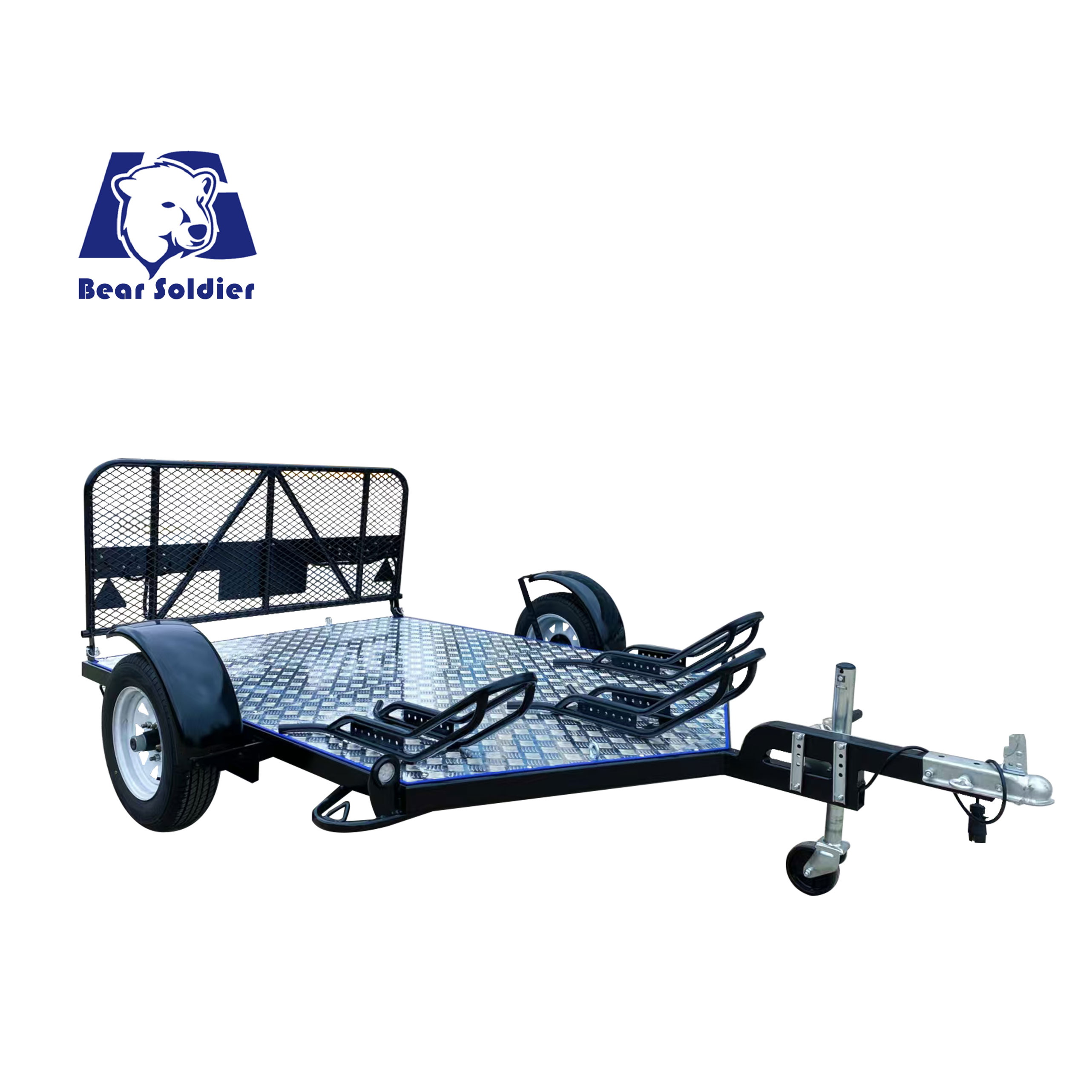 Double motorcycle trailer