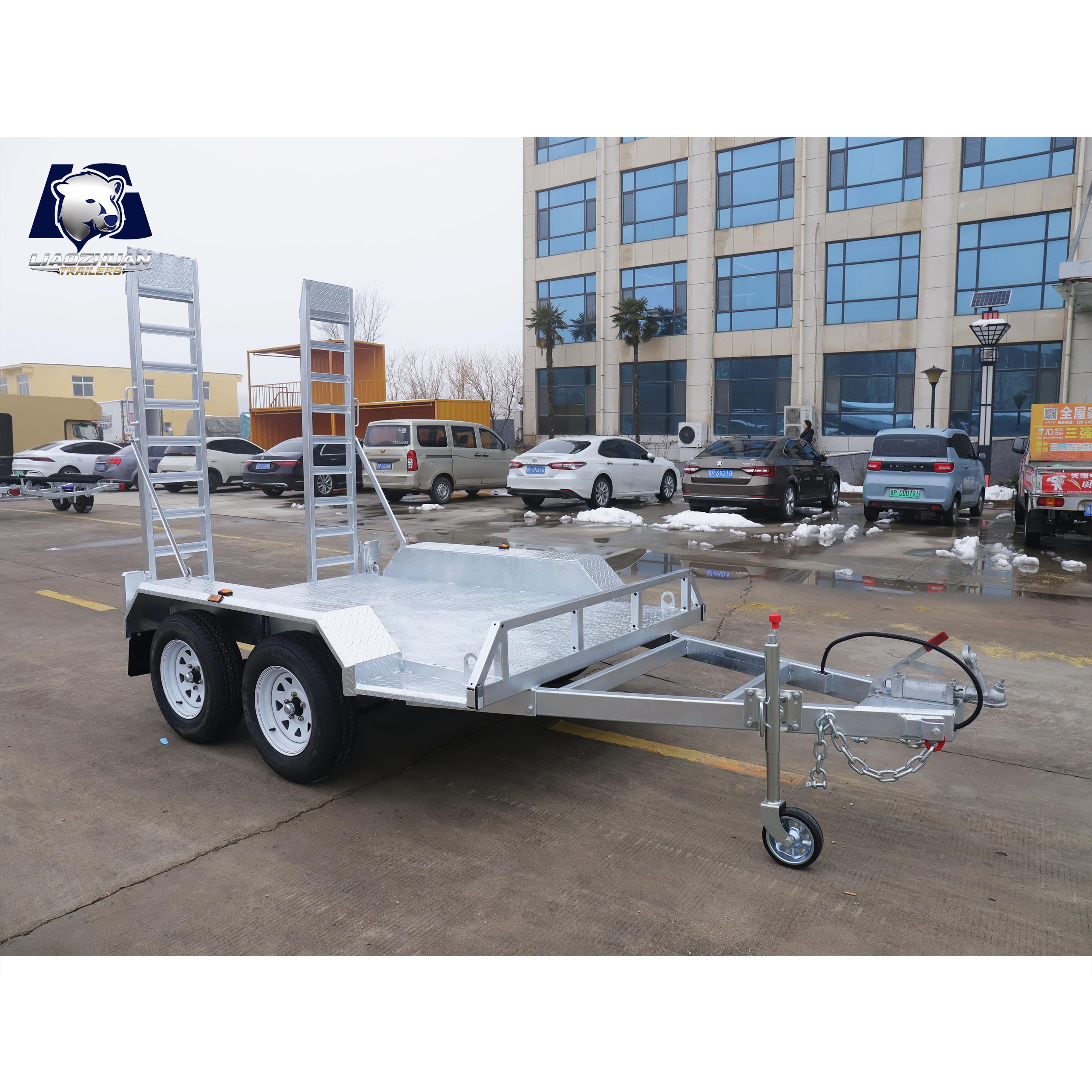8×5 Double-axis Hot-Dip Galvanised Excavator Trailer 2000kg ATM