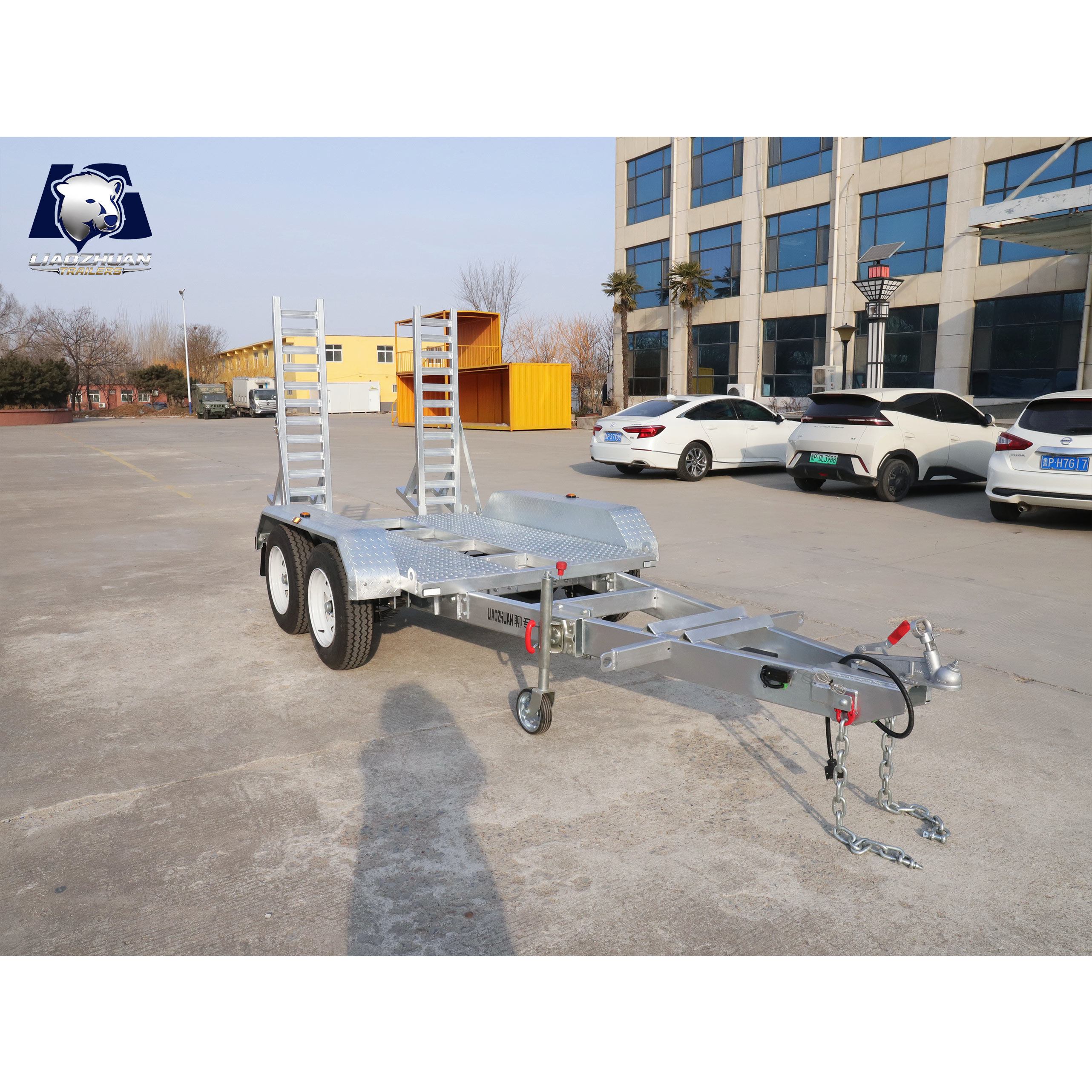 8×5 Double-axis Hot-Dip Galvanised Excavator Trailer 3000kg ATM