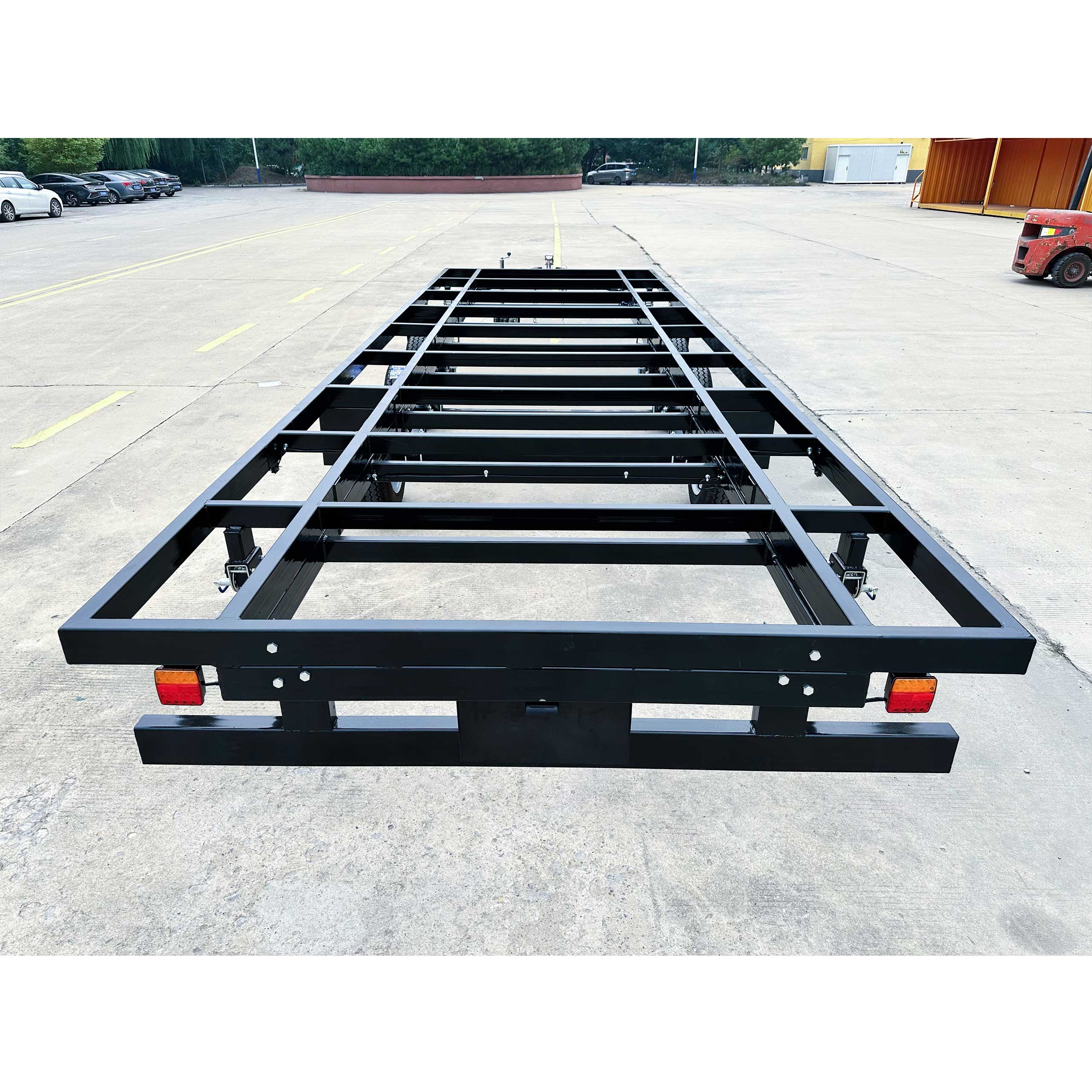 Three-axis ATM4500kg container house trailer