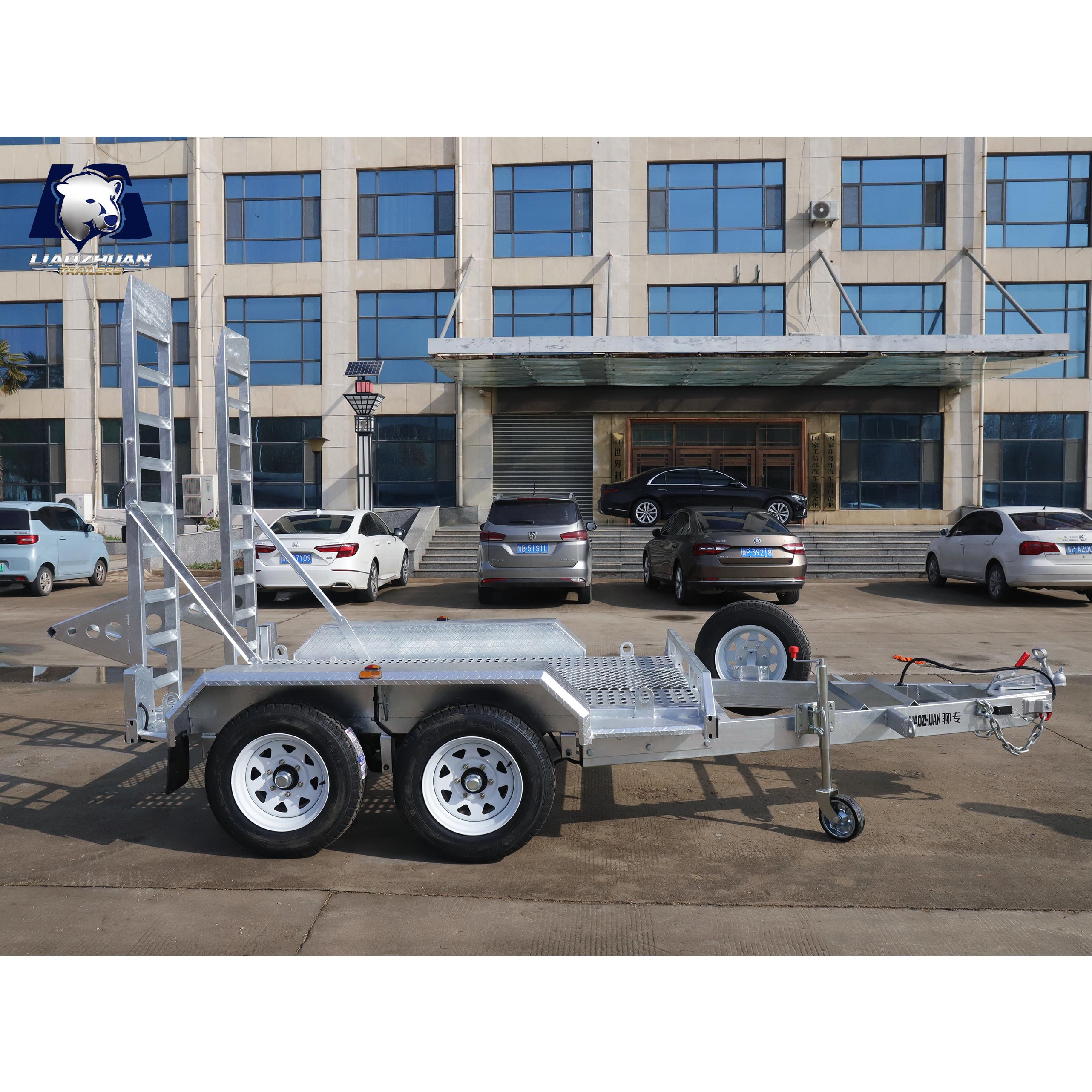 8×5 Double-axis Hot-Dip Galvanised Excavator Trailer 3000kg ATM