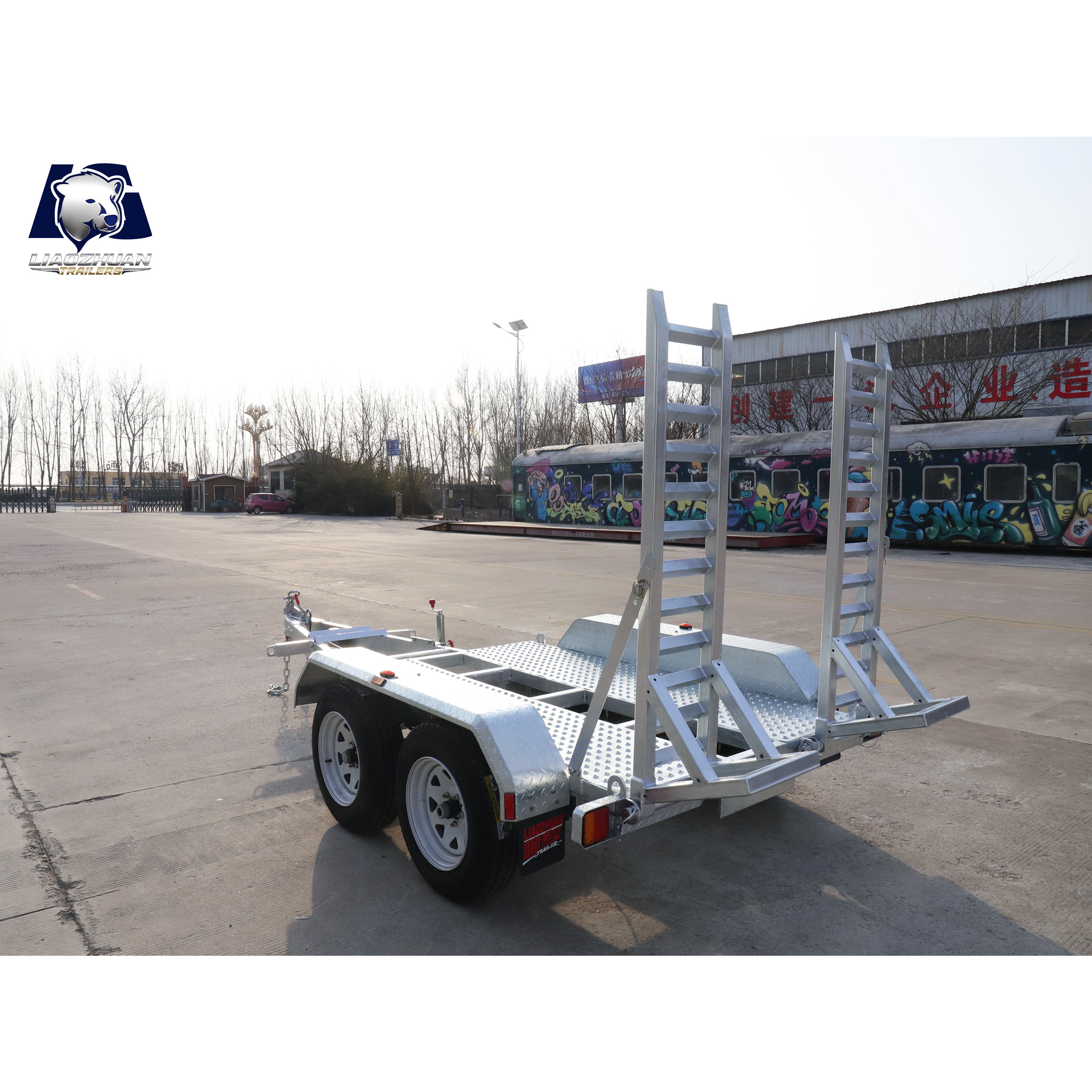 8×5 Double-axis Hot-Dip Galvanised Excavator Trailer 3000kg ATM