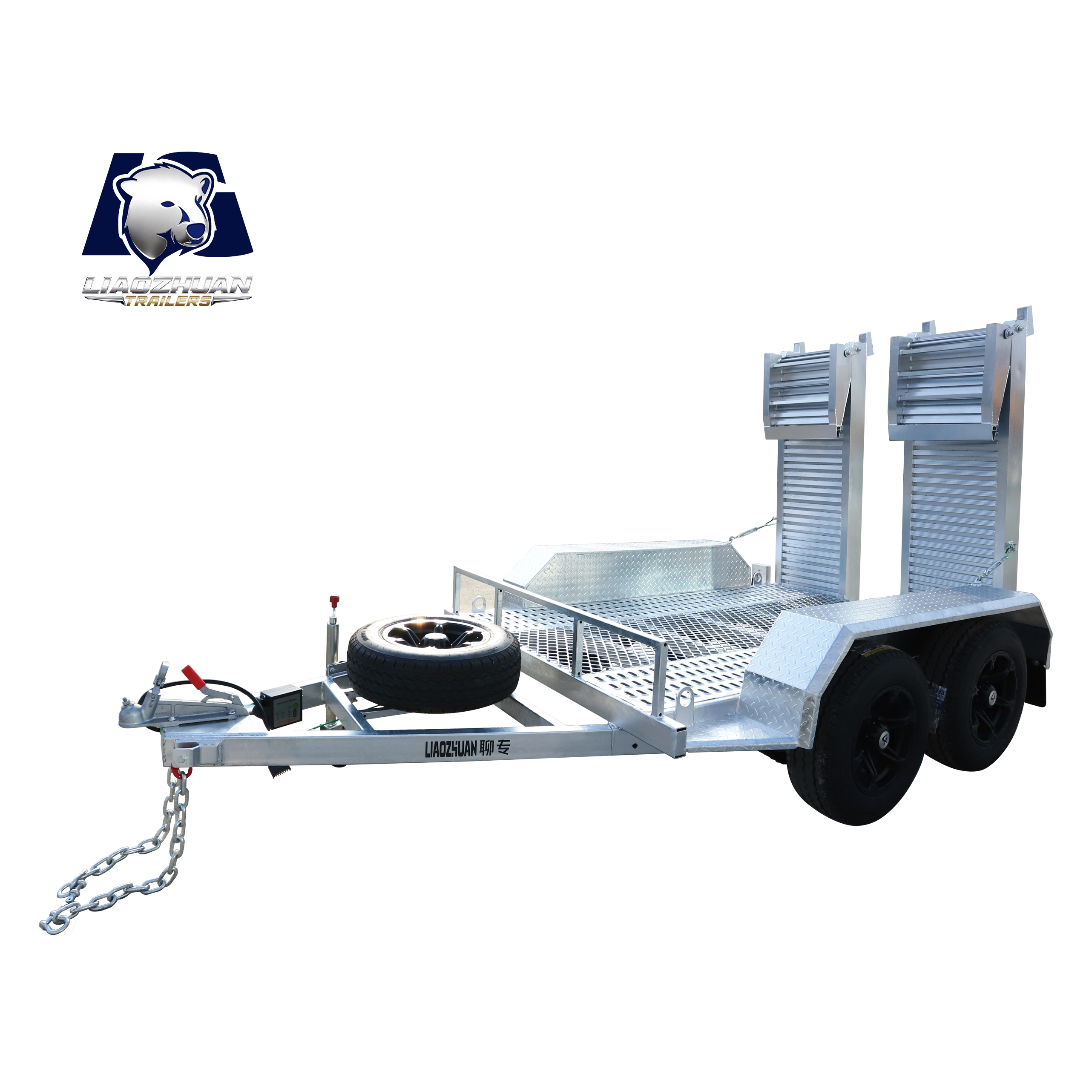 8×5 Double-axis Hot-Dip Galvanised Excavator Trailer 3500kg ATM