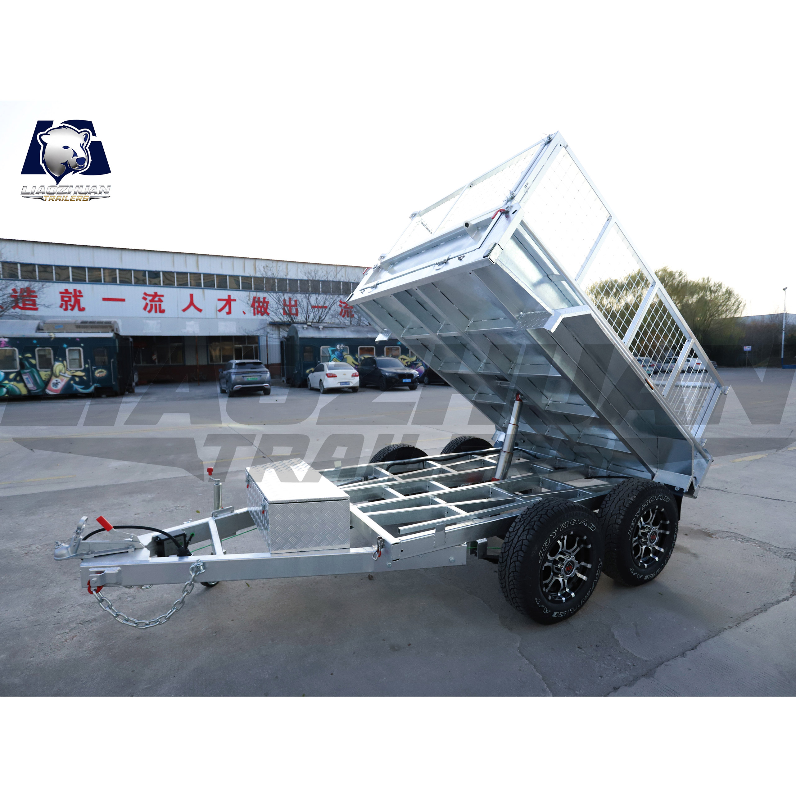 8x5 Hydraulic Tipper Galvanised Box Trailer 3200kg ATM (Electric Brake)