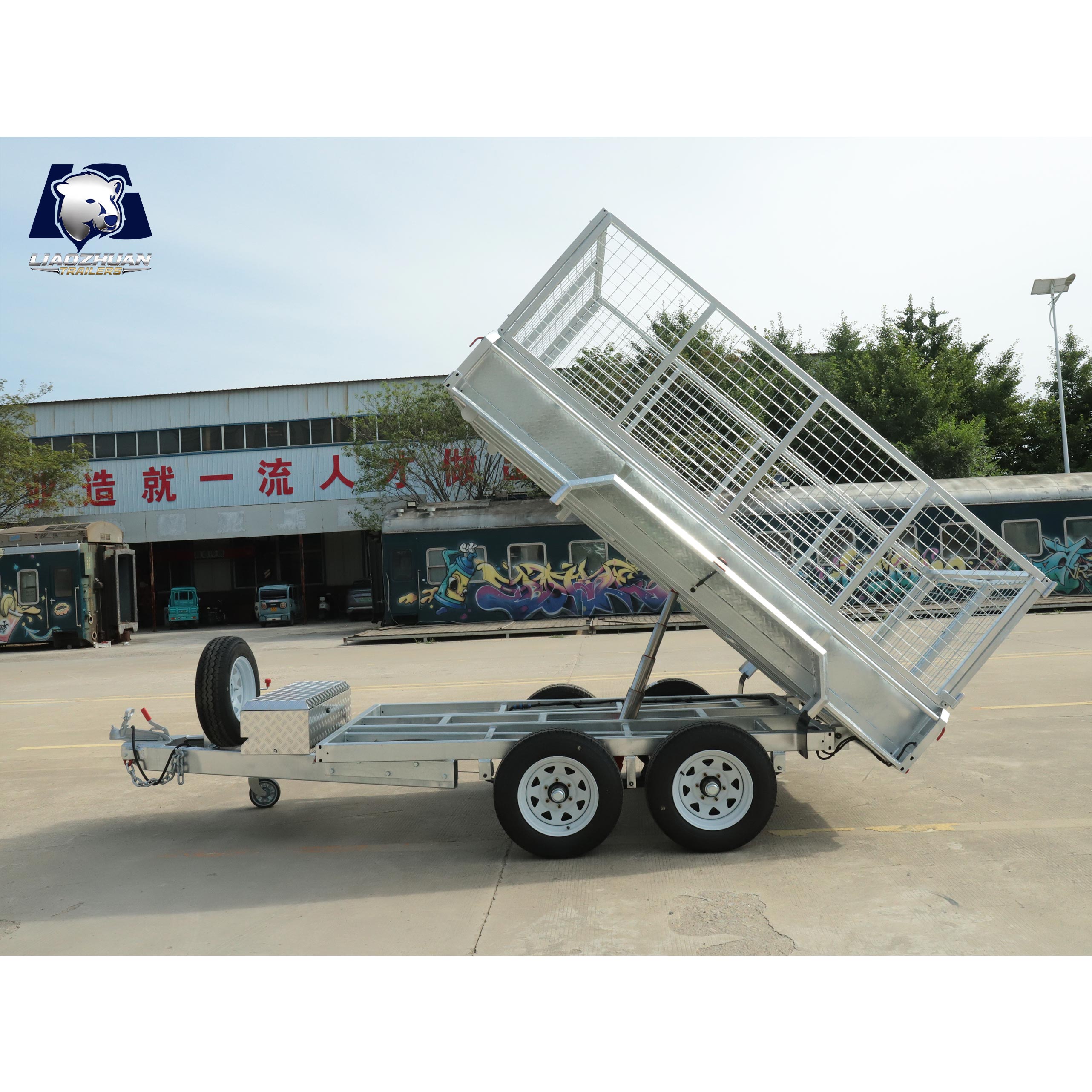 10x5 Hydraulic Tipper Galvanised Trailer 3500kg ATM (Electric Brake)