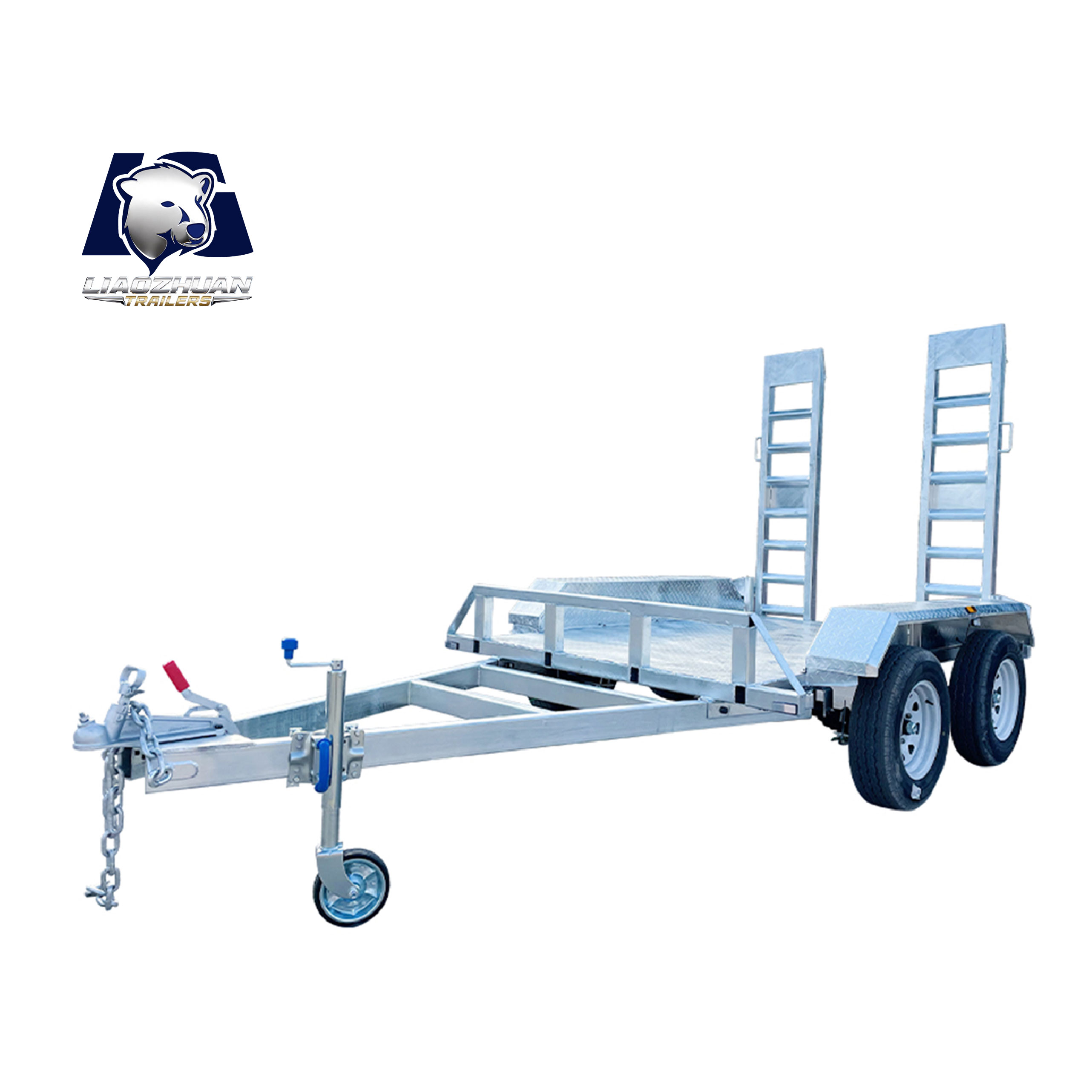 8×5 ATM3000kg small excavator agricultural trailer