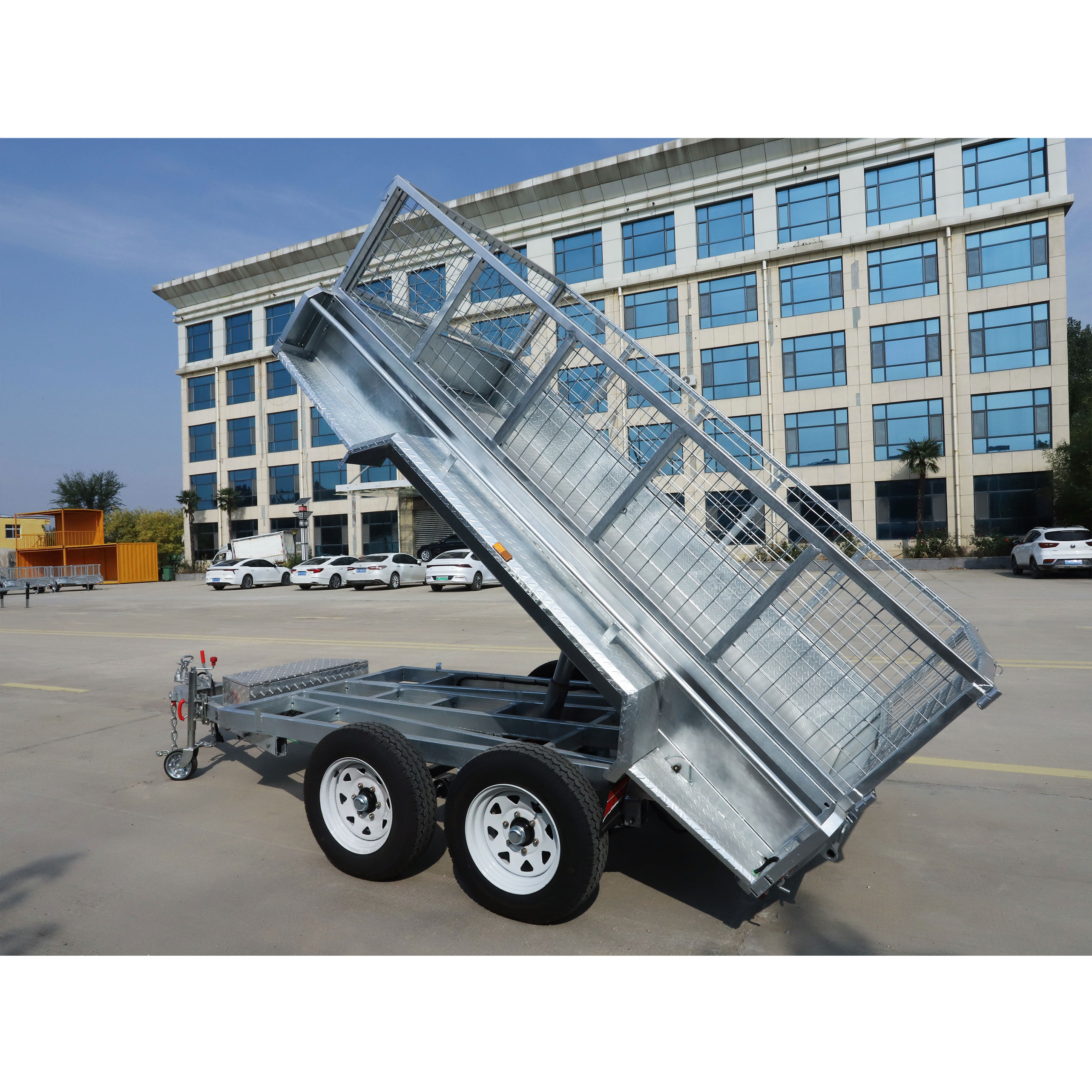 10x5 Hydraulic Tipper Galvanised Box Trailer 3000kg ATM (Electric Brake)