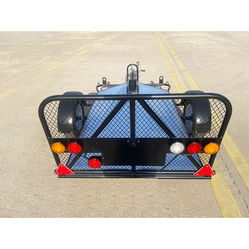 Single-axle hydraulic single motorcycle trailer