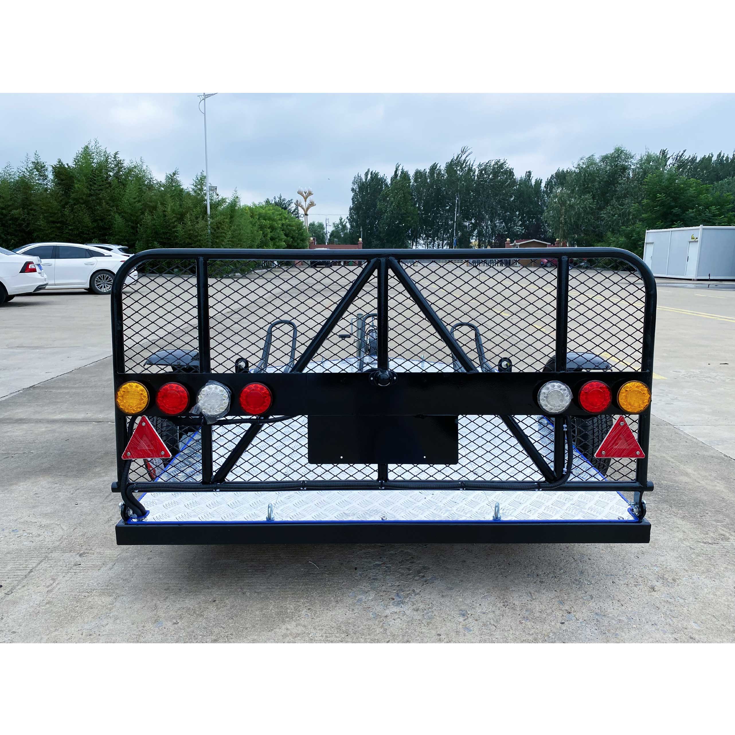Double motorcycle trailer