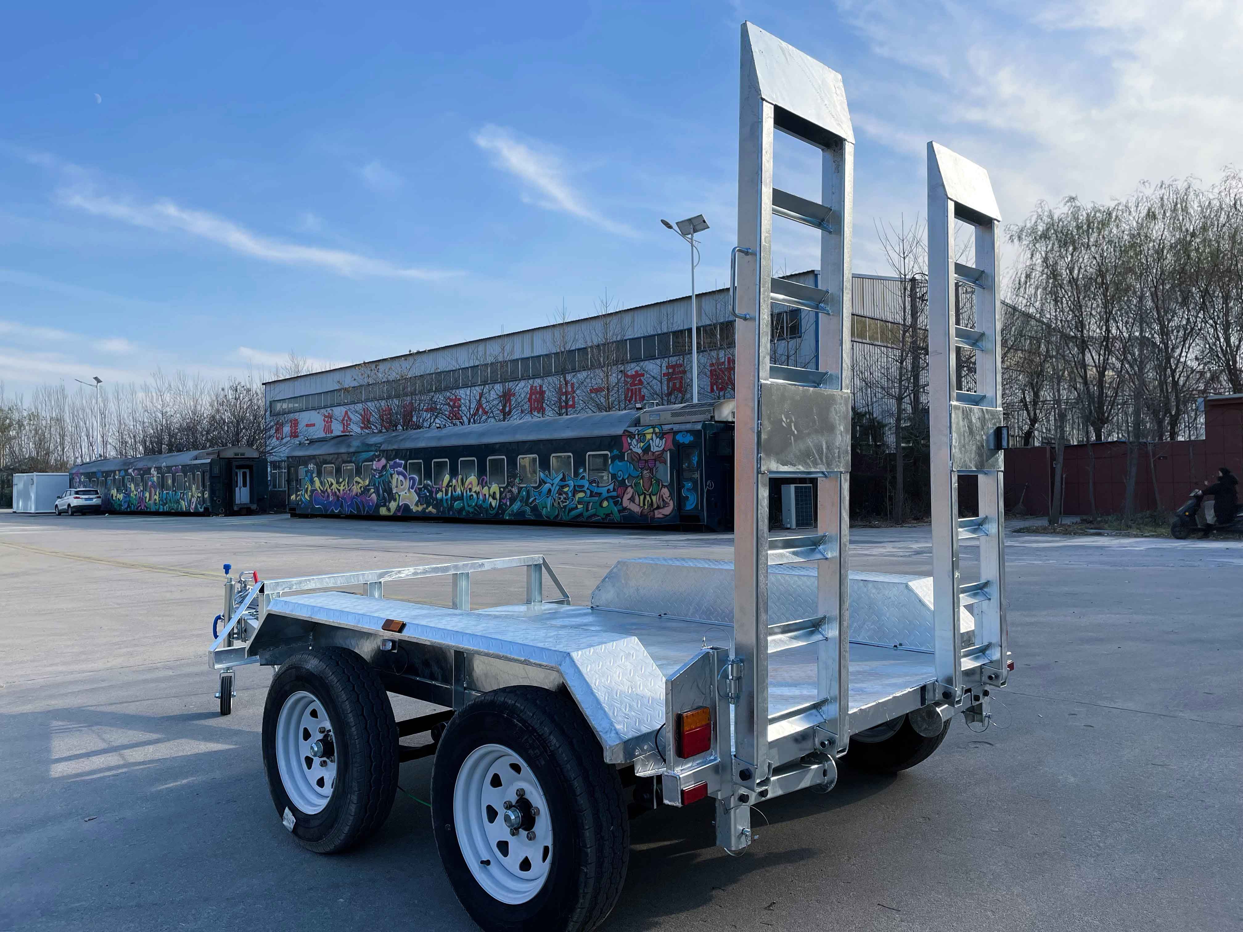 8×5 ATM3000kg small excavator agricultural trailer