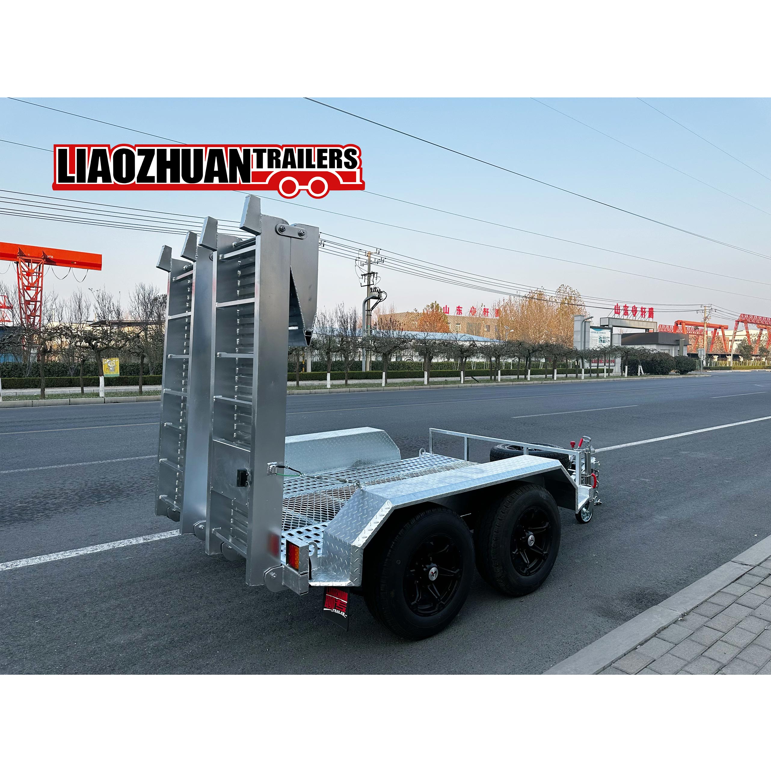 8×5 Double-axis Hot-Dip Galvanised Excavator Trailer 3500kg ATM