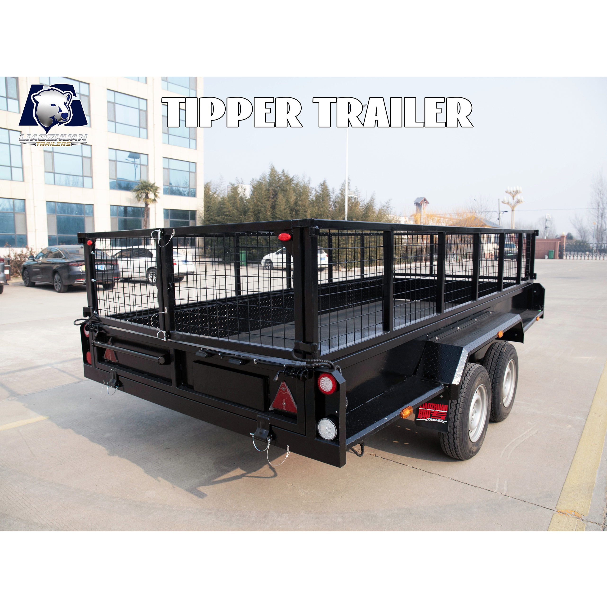 EU 14x6 Hydraulic Single-axis Tipper Painting Trailer 3500kg ATM (Electric Brake)