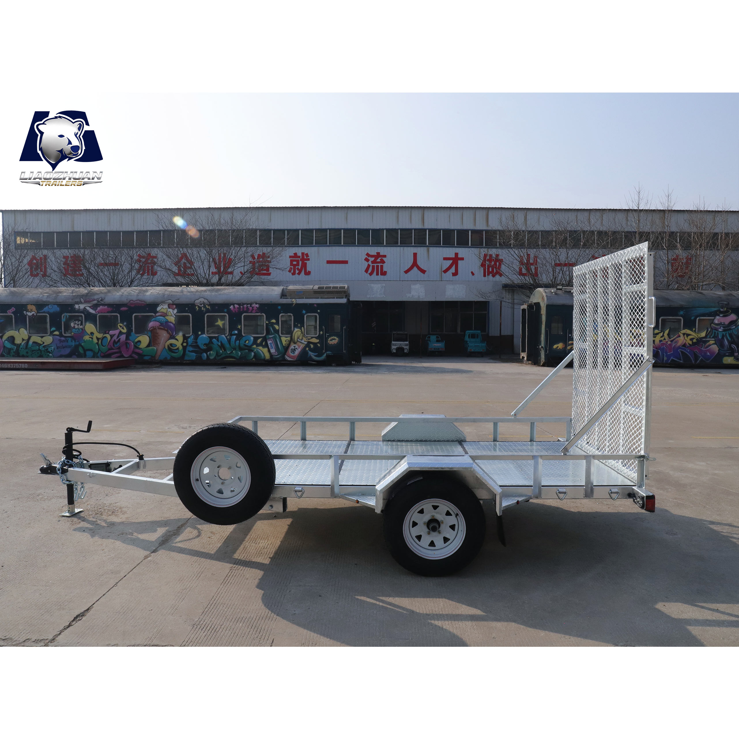 Hot-dip galvanized Utility trailer GVM 3000 pounds