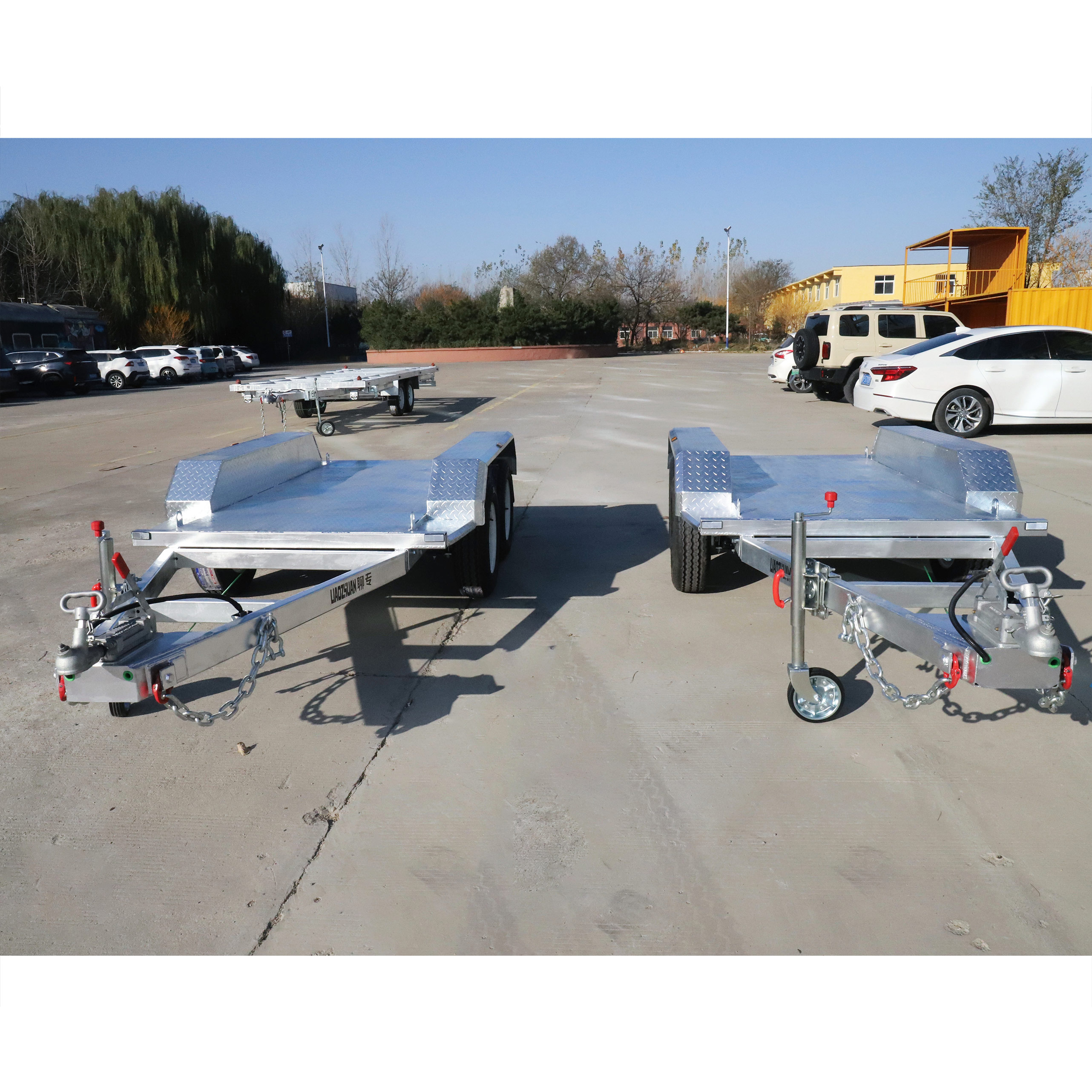 Two-axis generator trailer