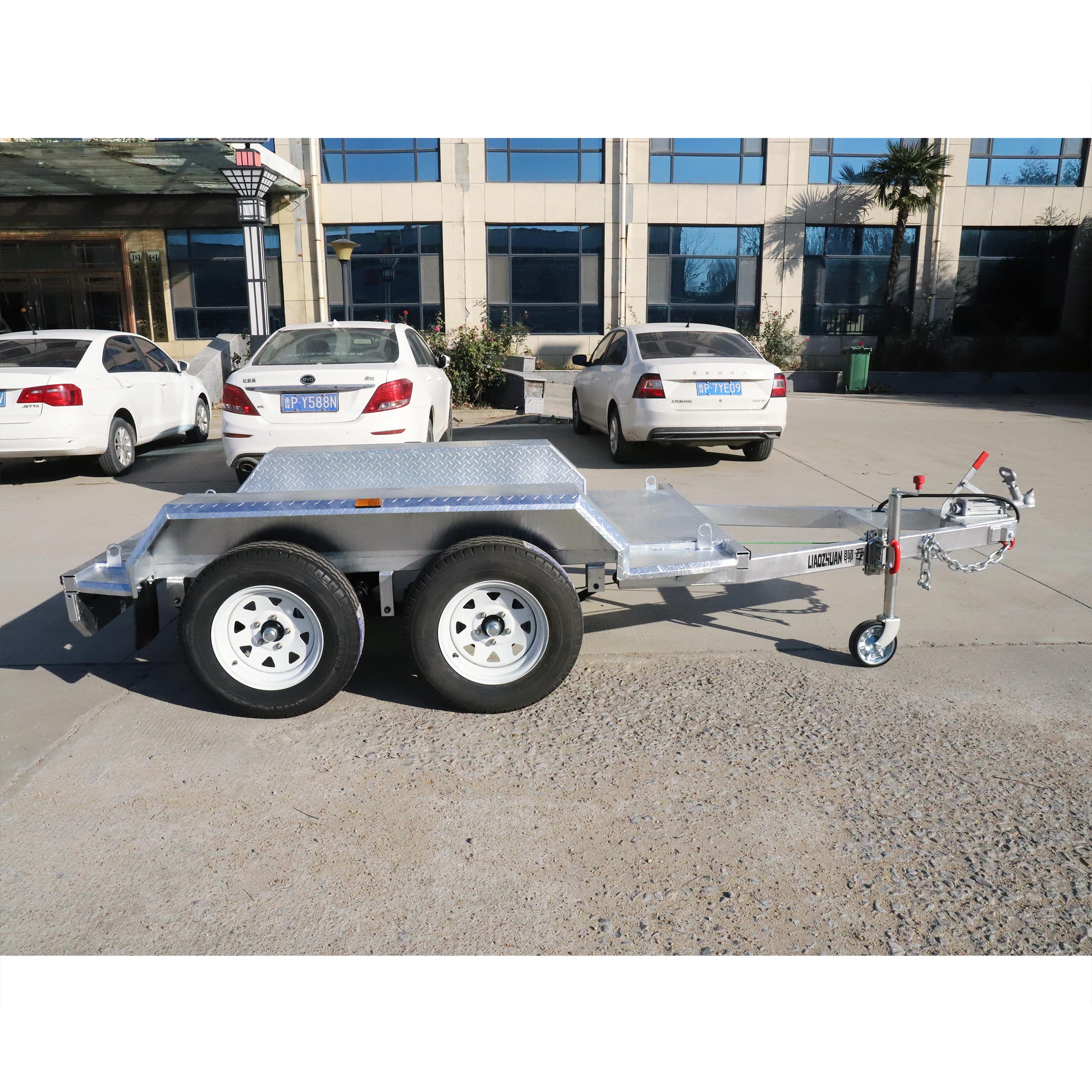 Two-axis generator trailer