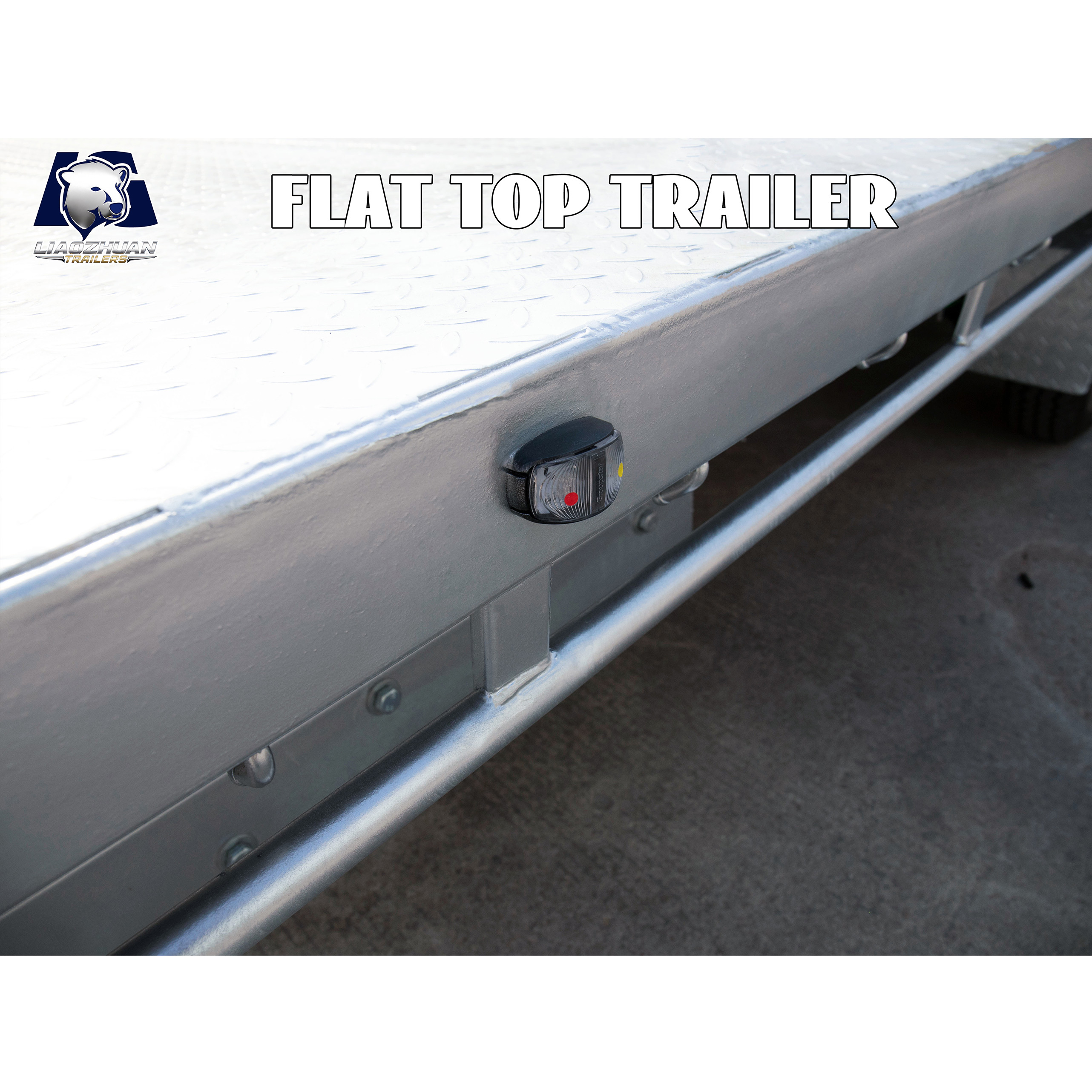 Au Double-axis flat-top trailer