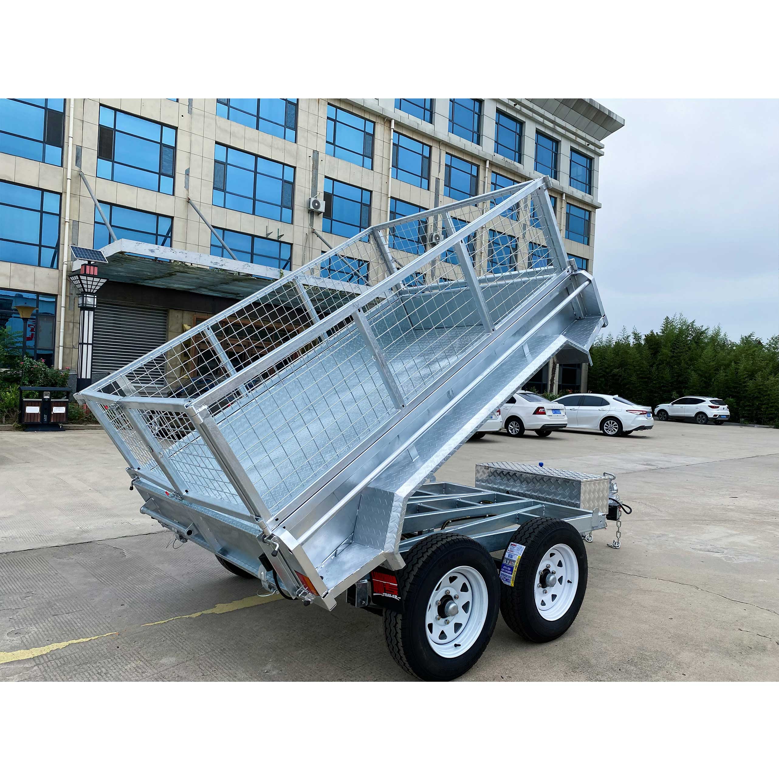 8x5 液压翻斗车 镀锌箱式拖车 2500公斤 ATM(电动刹车)