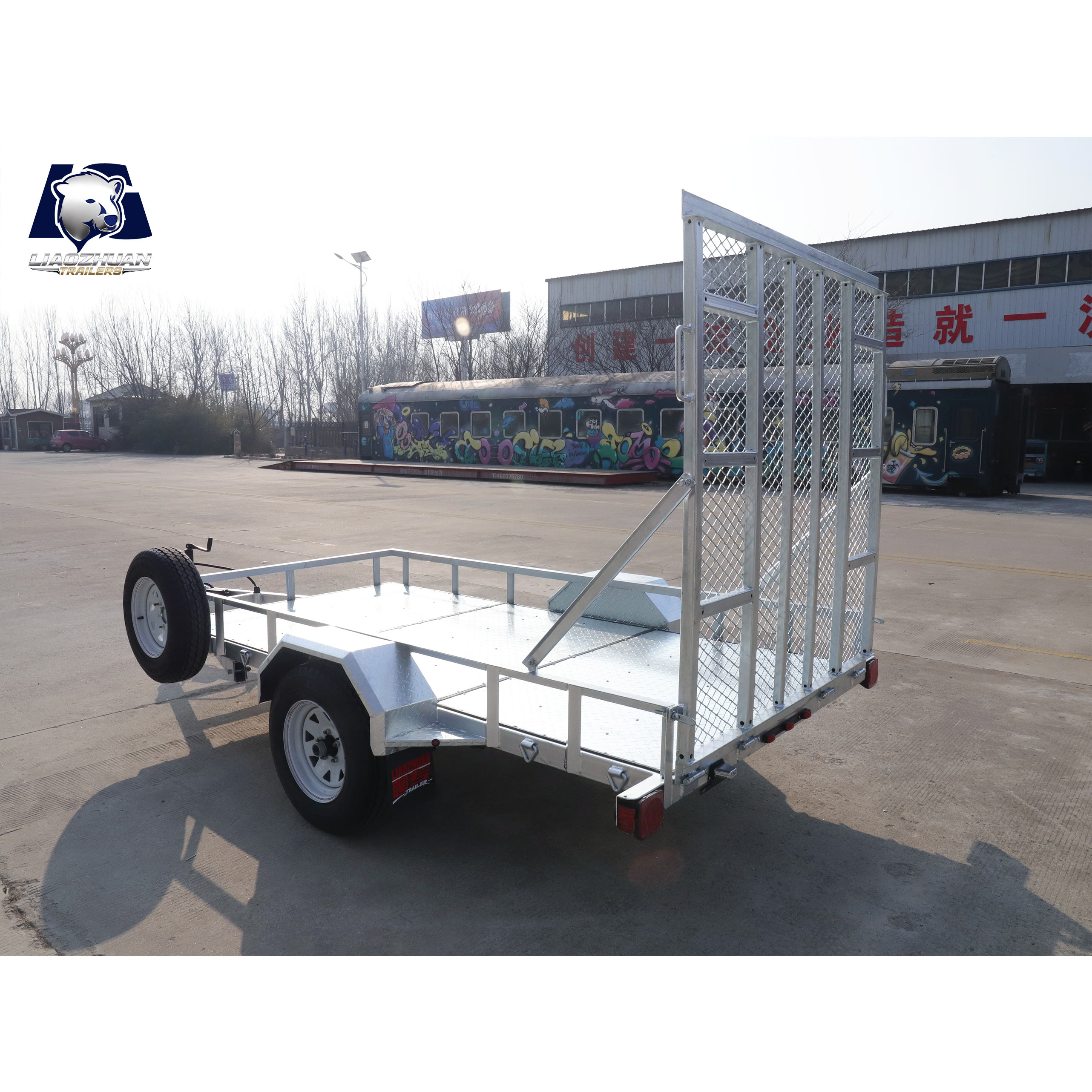 Hot-dip galvanized Utility trailer GVM 3000 pounds