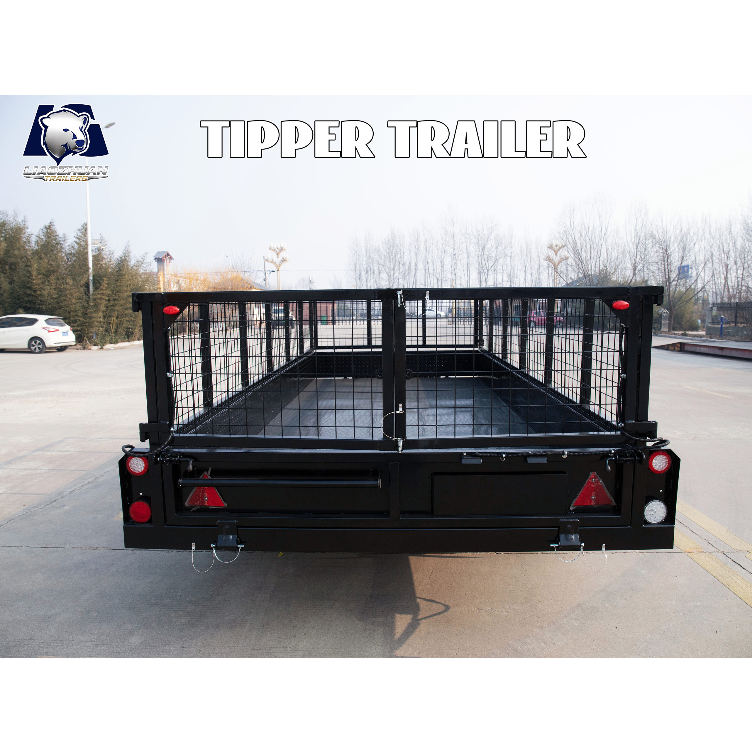 EU 14x6 Hydraulic Single-axis Tipper Painting Trailer 3500kg ATM (Electric Brake)