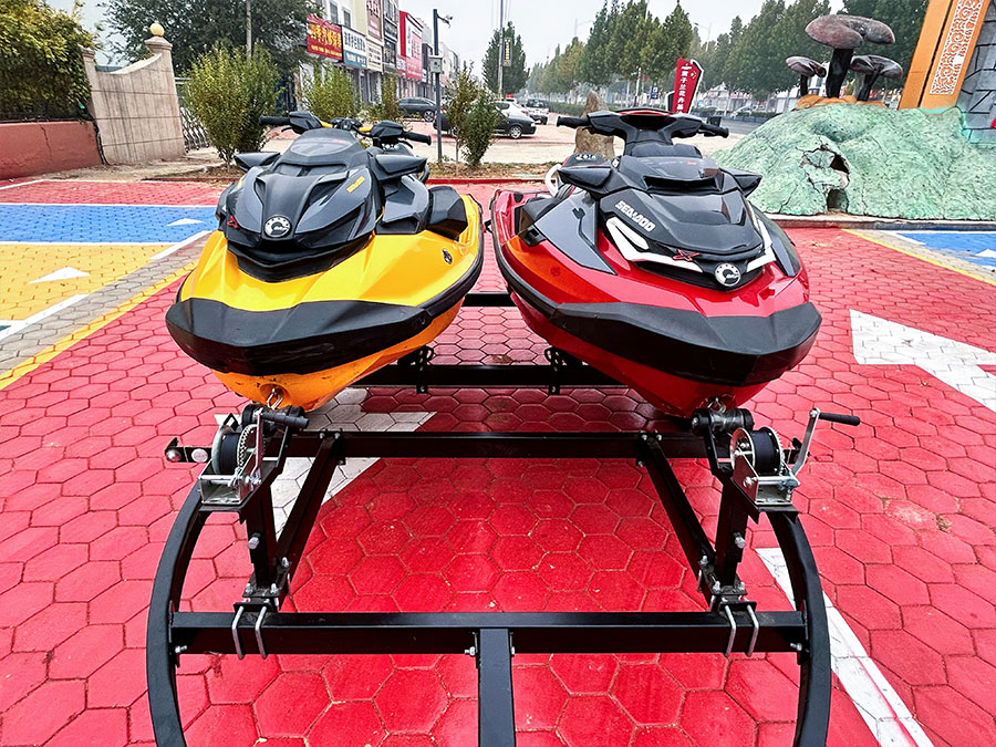 Double yacht trailer