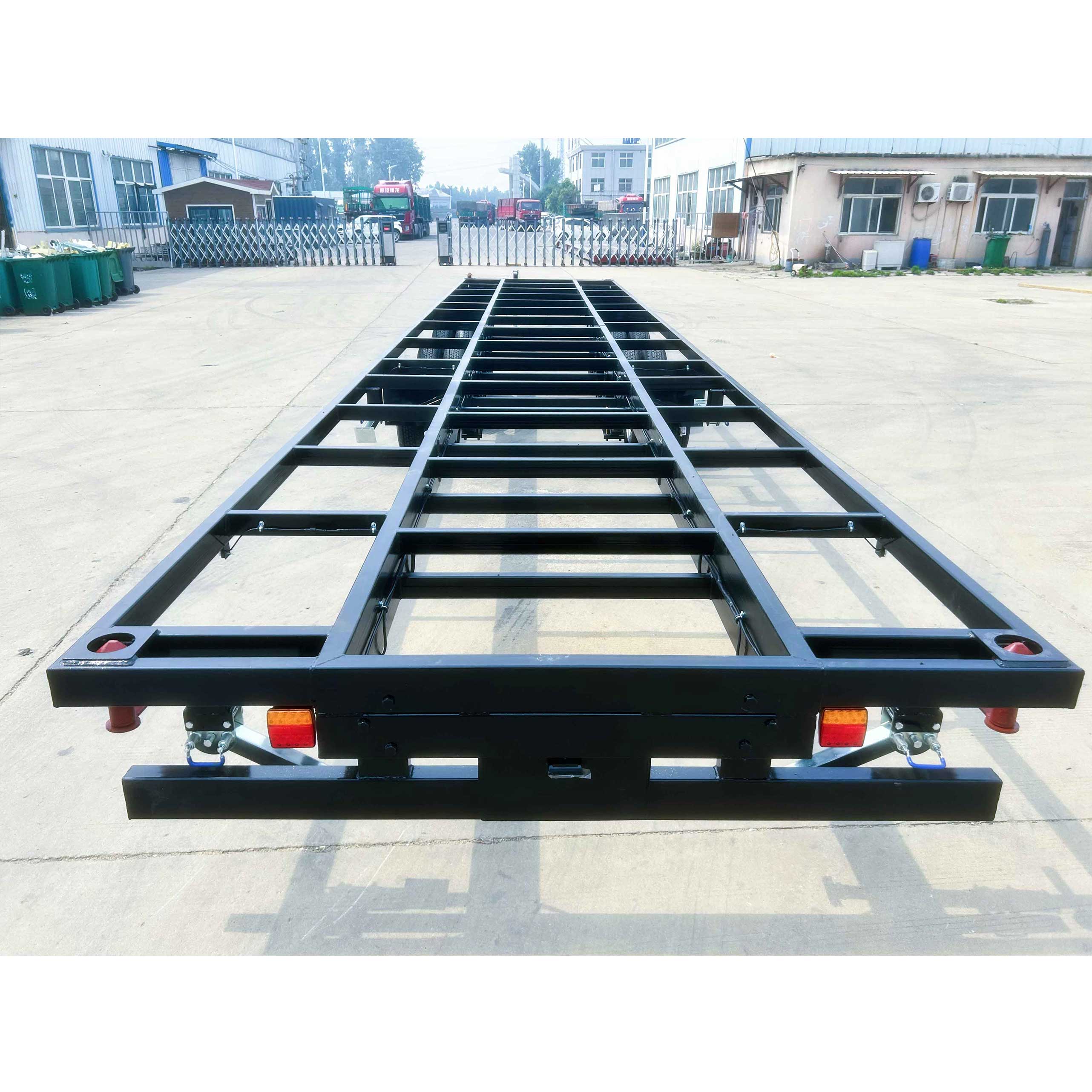 Super-long frame container house towing trailer