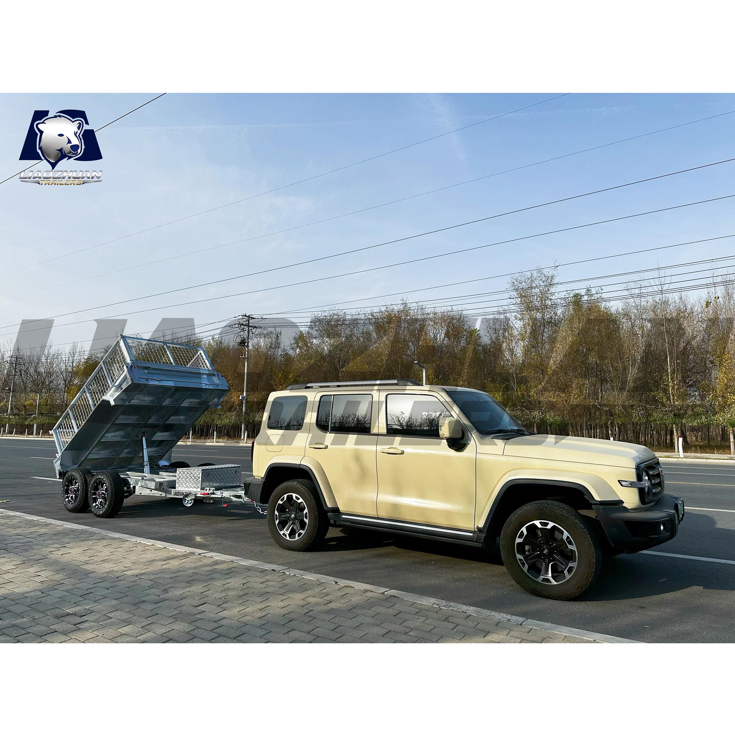 8x5 Hydraulic Tipper Galvanised Box Trailer 3200kg ATM (Electric Brake)