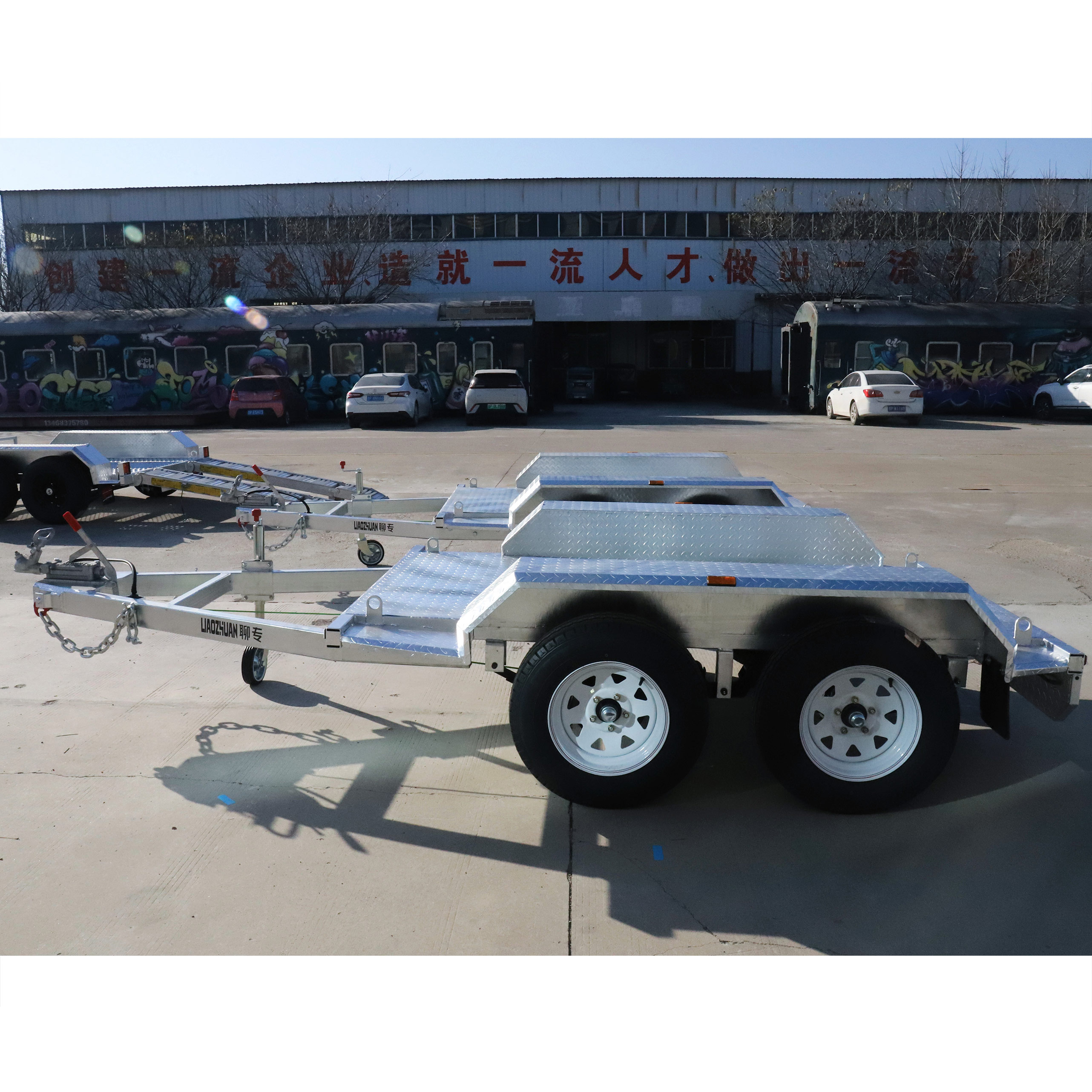 Two-axis generator trailer