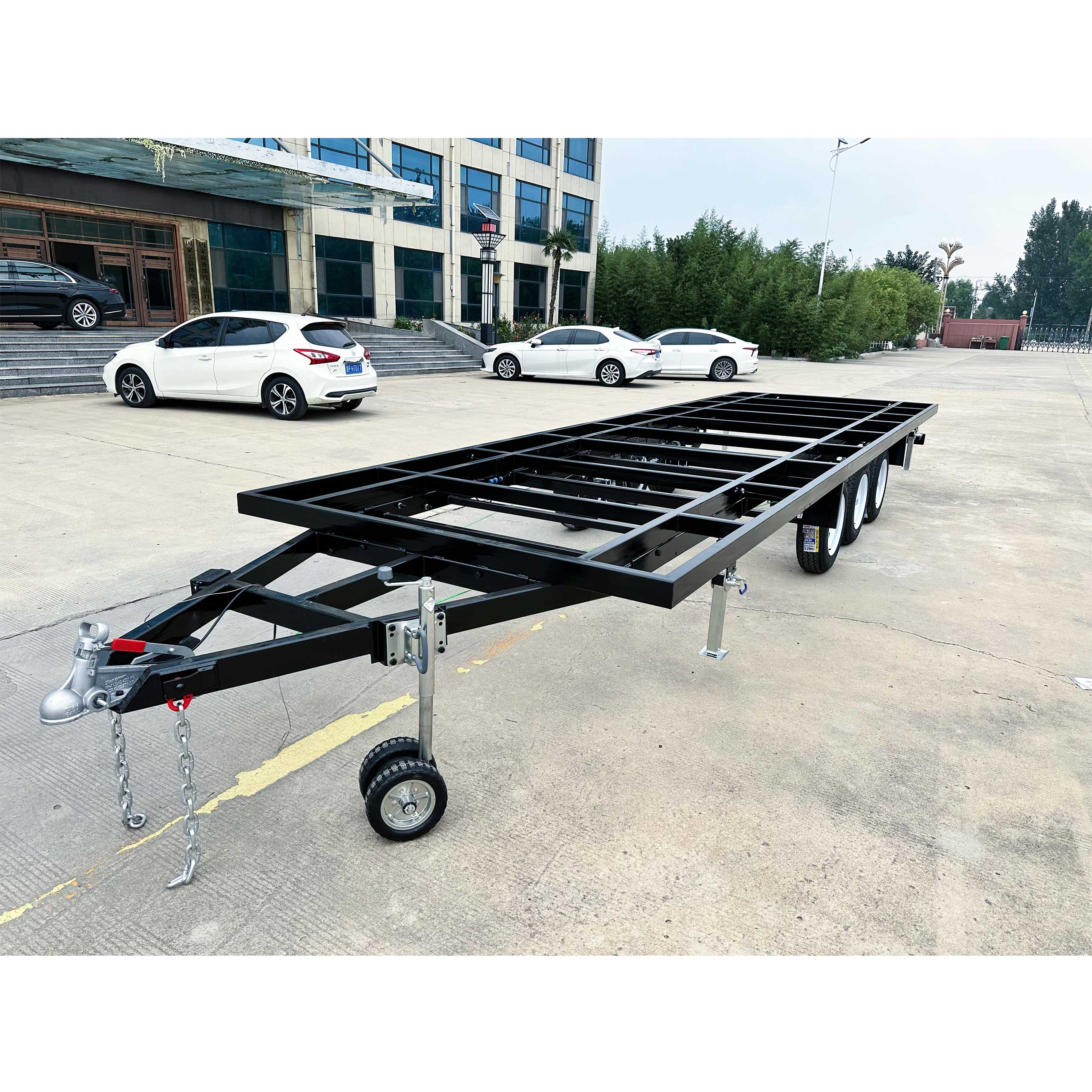 Three-axis ATM4500kg container house trailer