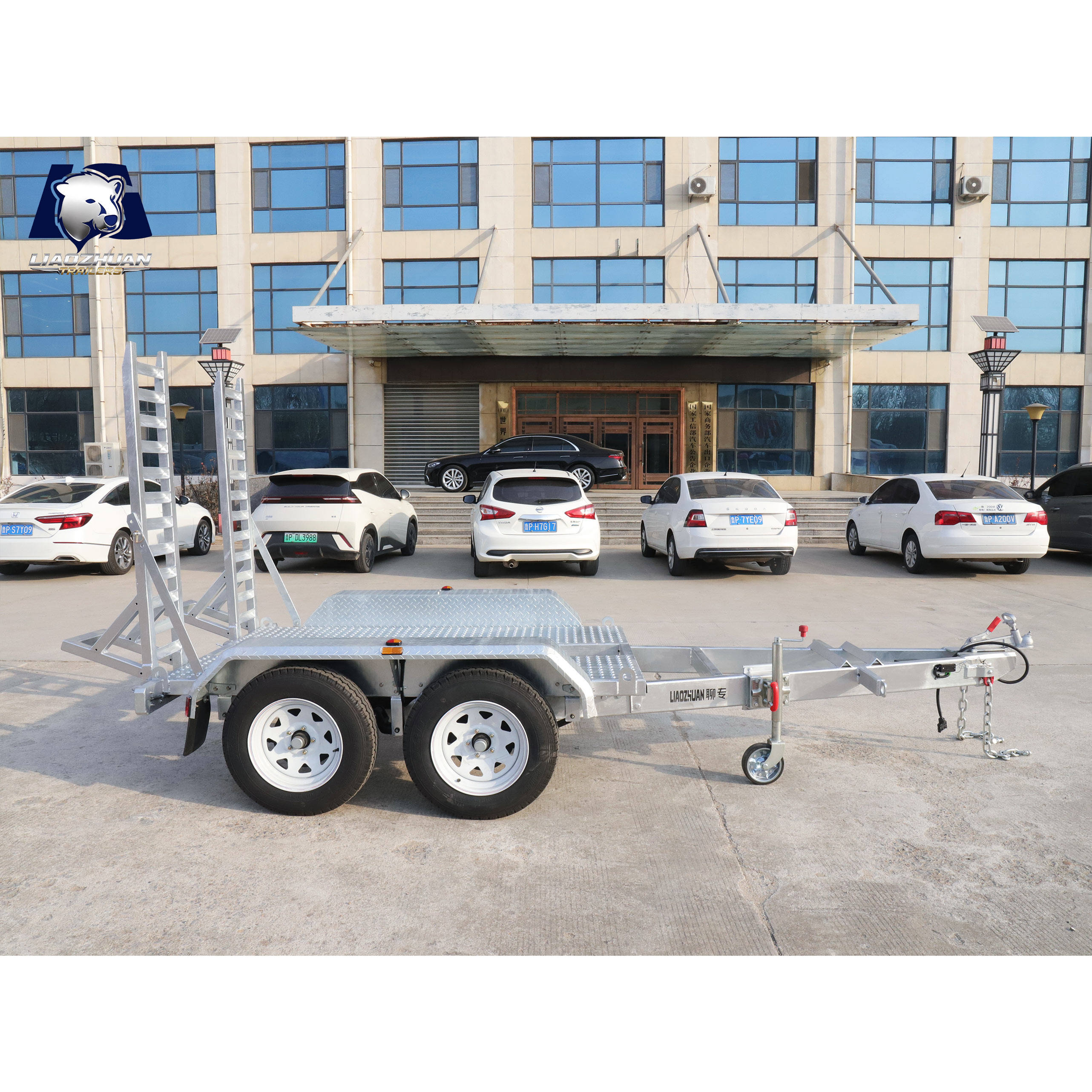 8×5 Double-axis Hot-Dip Galvanised Excavator Trailer 3000kg ATM