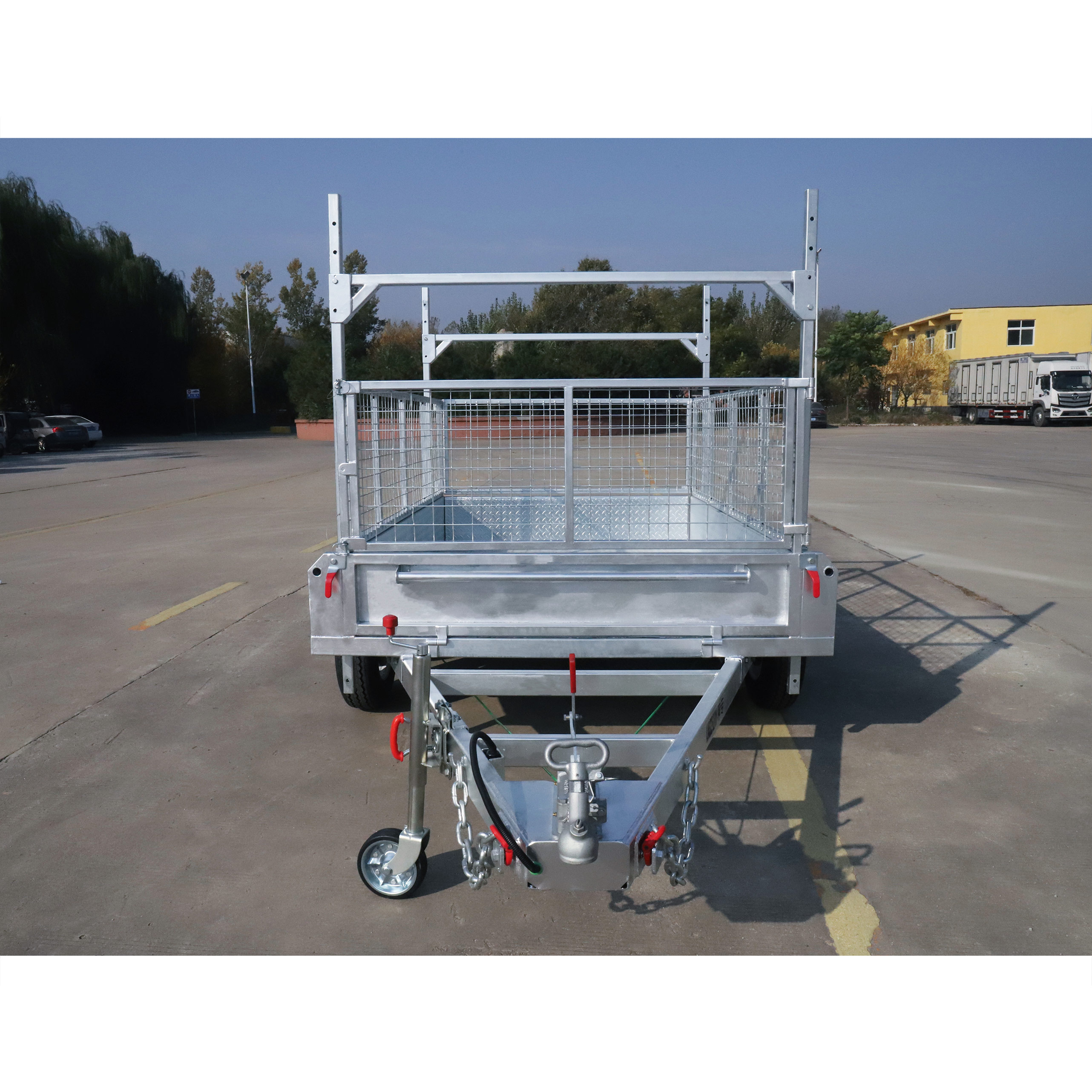 8×5 Tandem Axle Hot-Dip Galvanised Box Trailer 2000kg ATM H rack