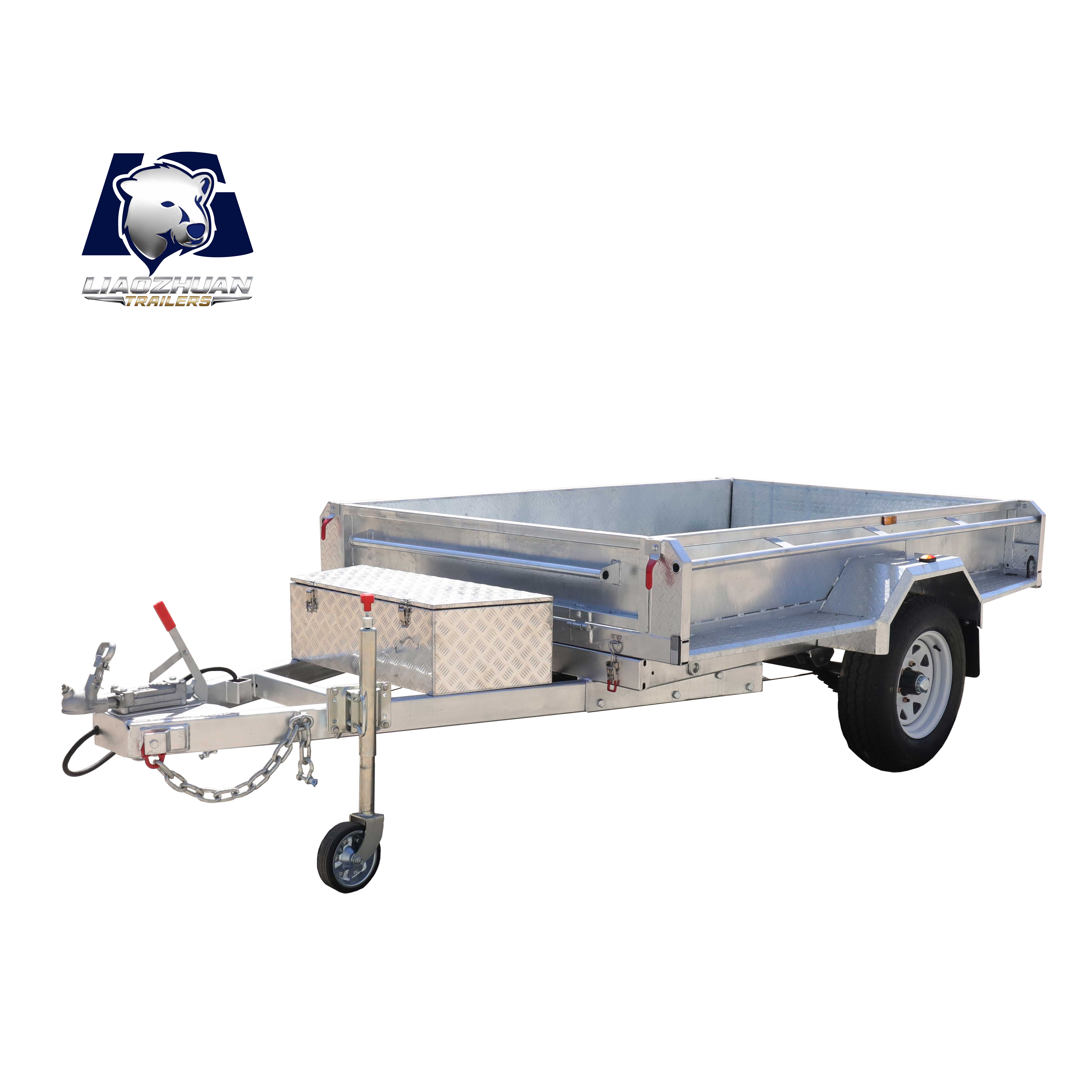 8x5 Hydraulic Single-axis Tipper Galvanised Trailer 1800kg ATM (Impact brake + butterfly brake)