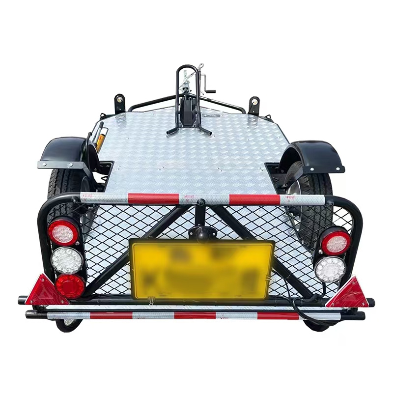 Single-axle hydraulic single motorcycle trailer