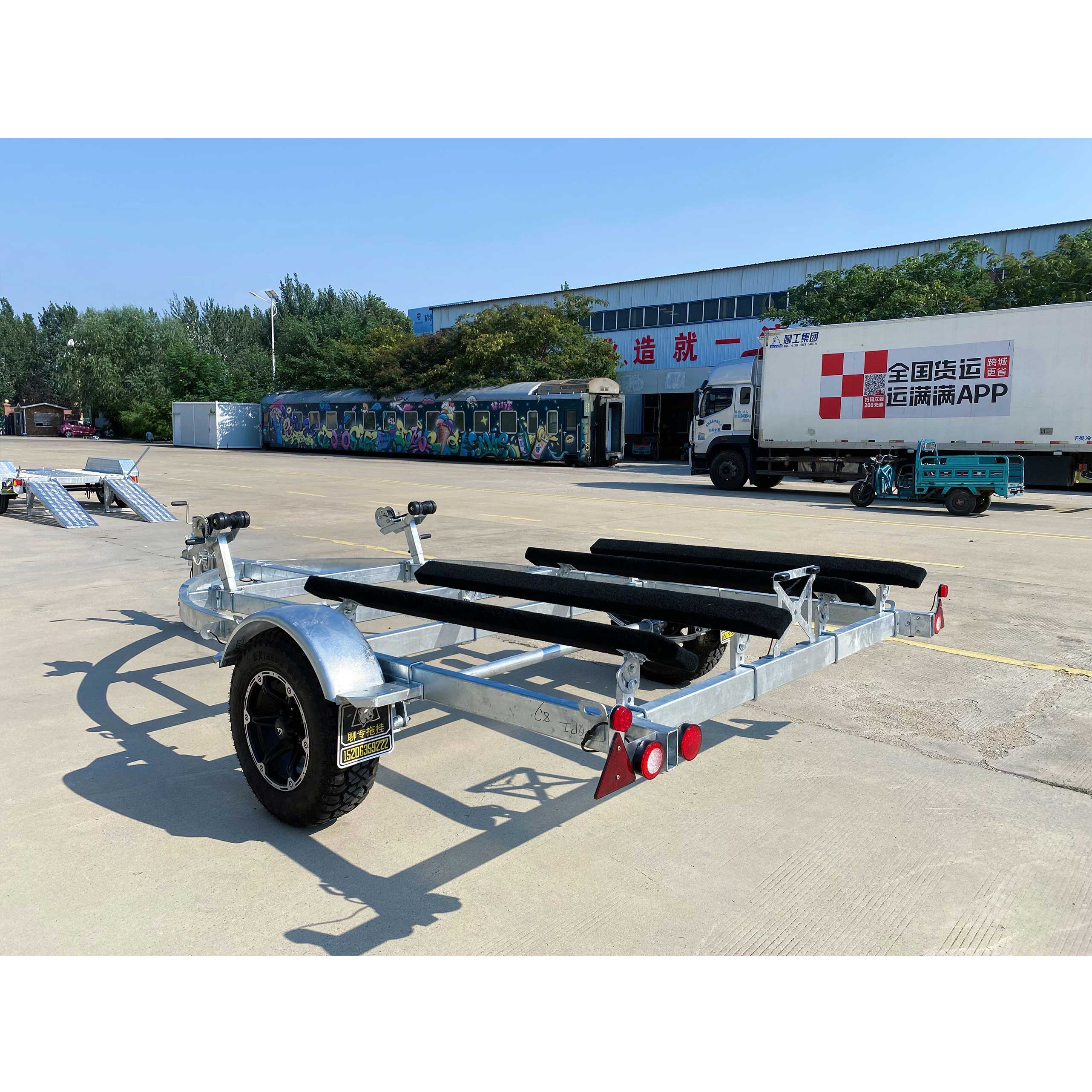 Double boat&Jetski trailer