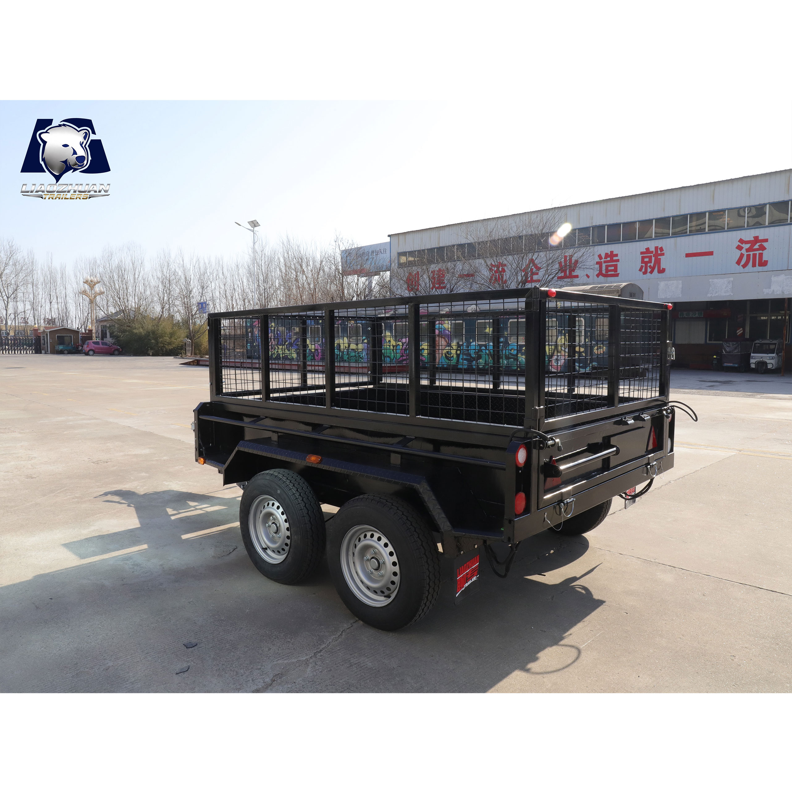 8x5 Hydraulic Dual-axis Tipper Painting Trailer 3000kg ATM (Collision Brake)